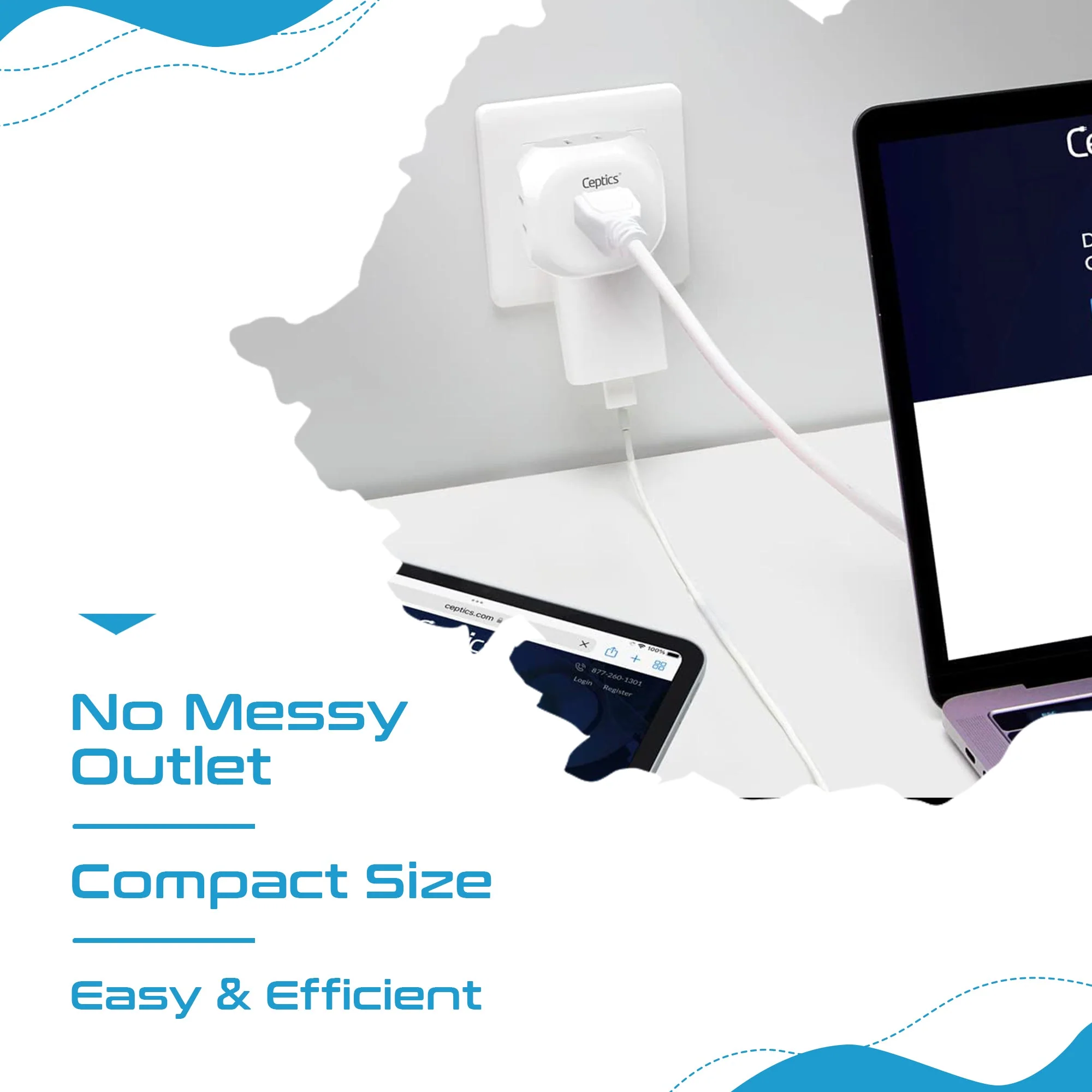 European Travel Plug Adapter - 4 in 1 - Ultra Compact - Light Weight (PT-9C) - Image 7