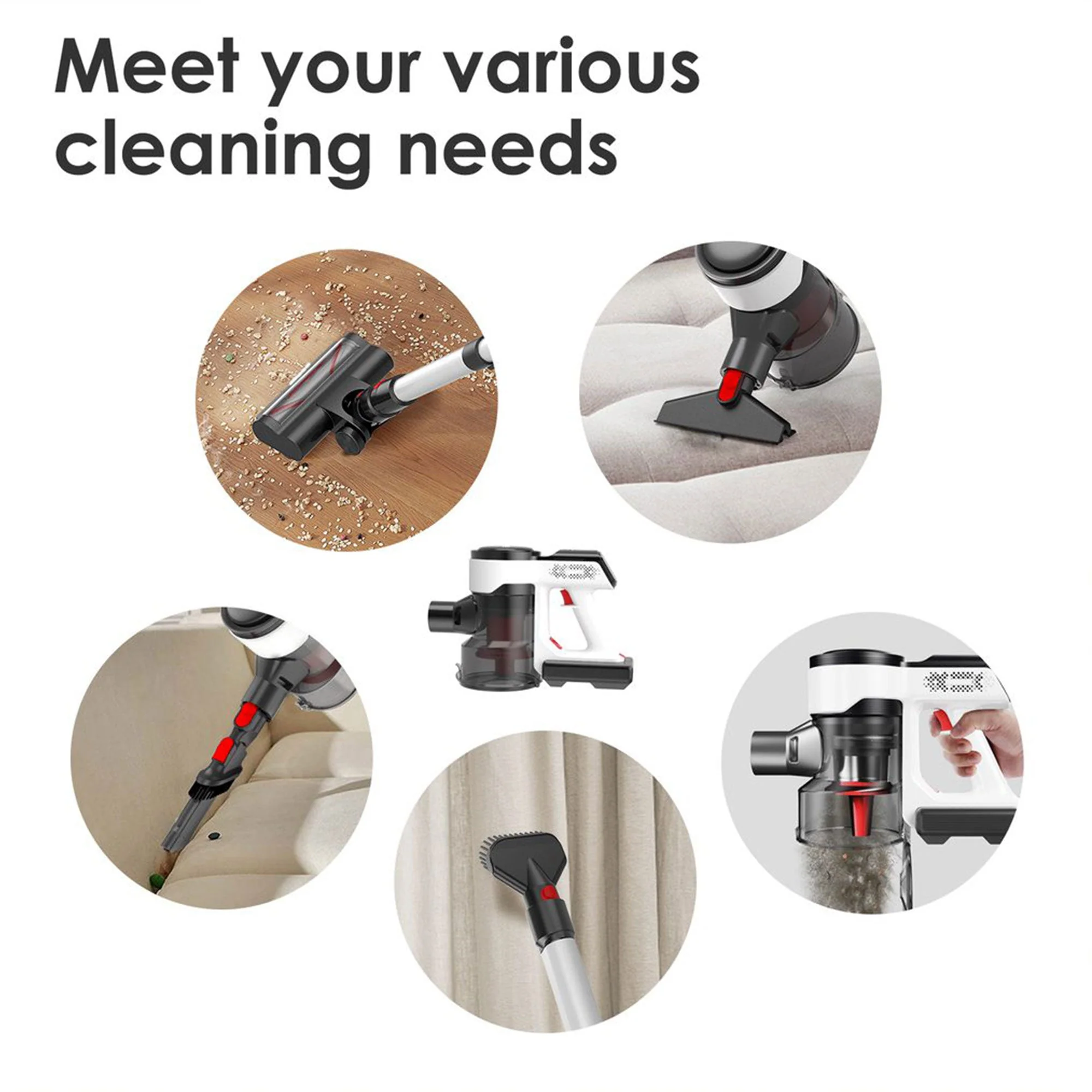 Evereze Cordless Vacuum Cleaner with 45 Minute Runtime and 1.1 Qt Large Dust Cup - Image 2