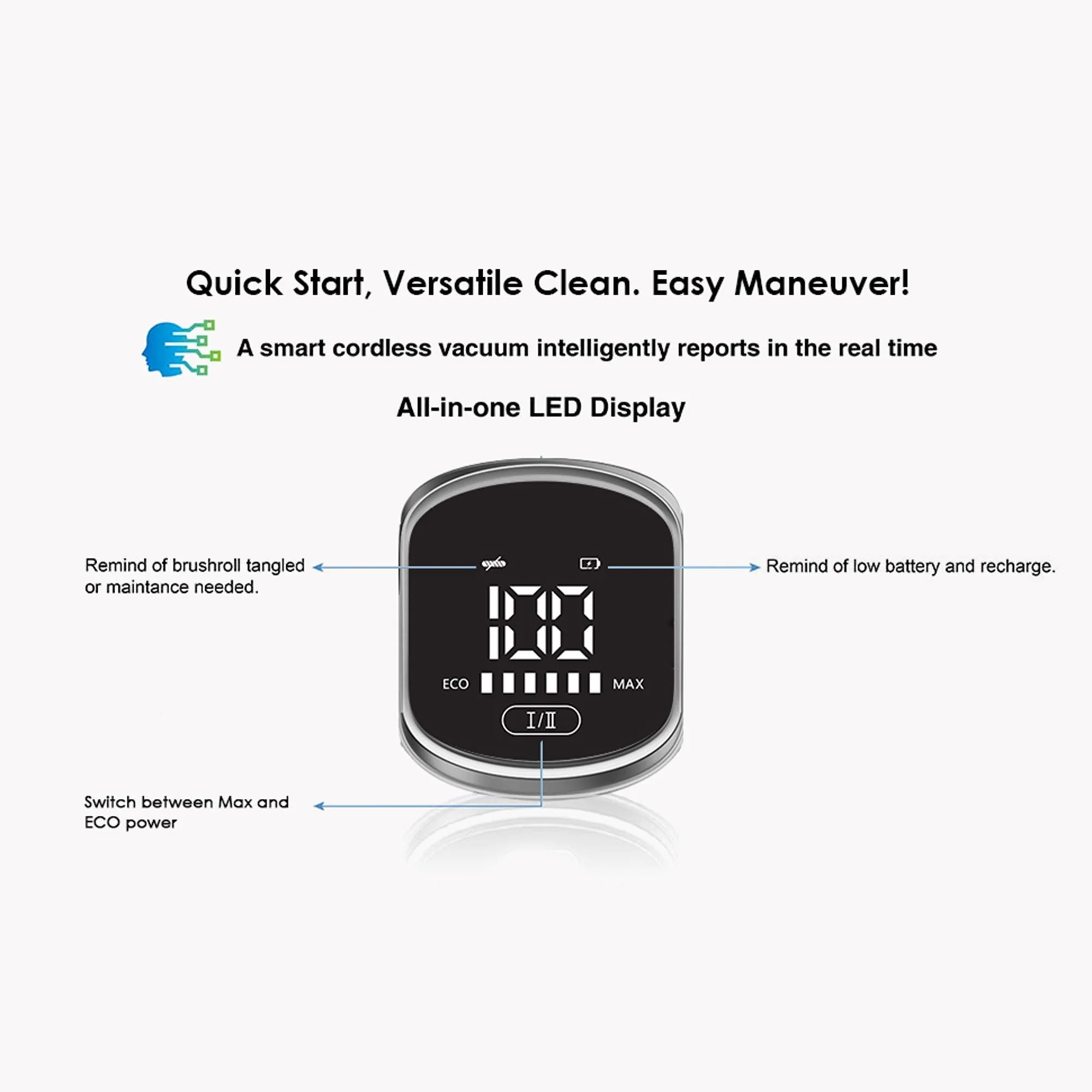 Evereze Cordless Vacuum Cleaner with 45 Minute Runtime and 1.1 Qt Large Dust Cup - Image 8