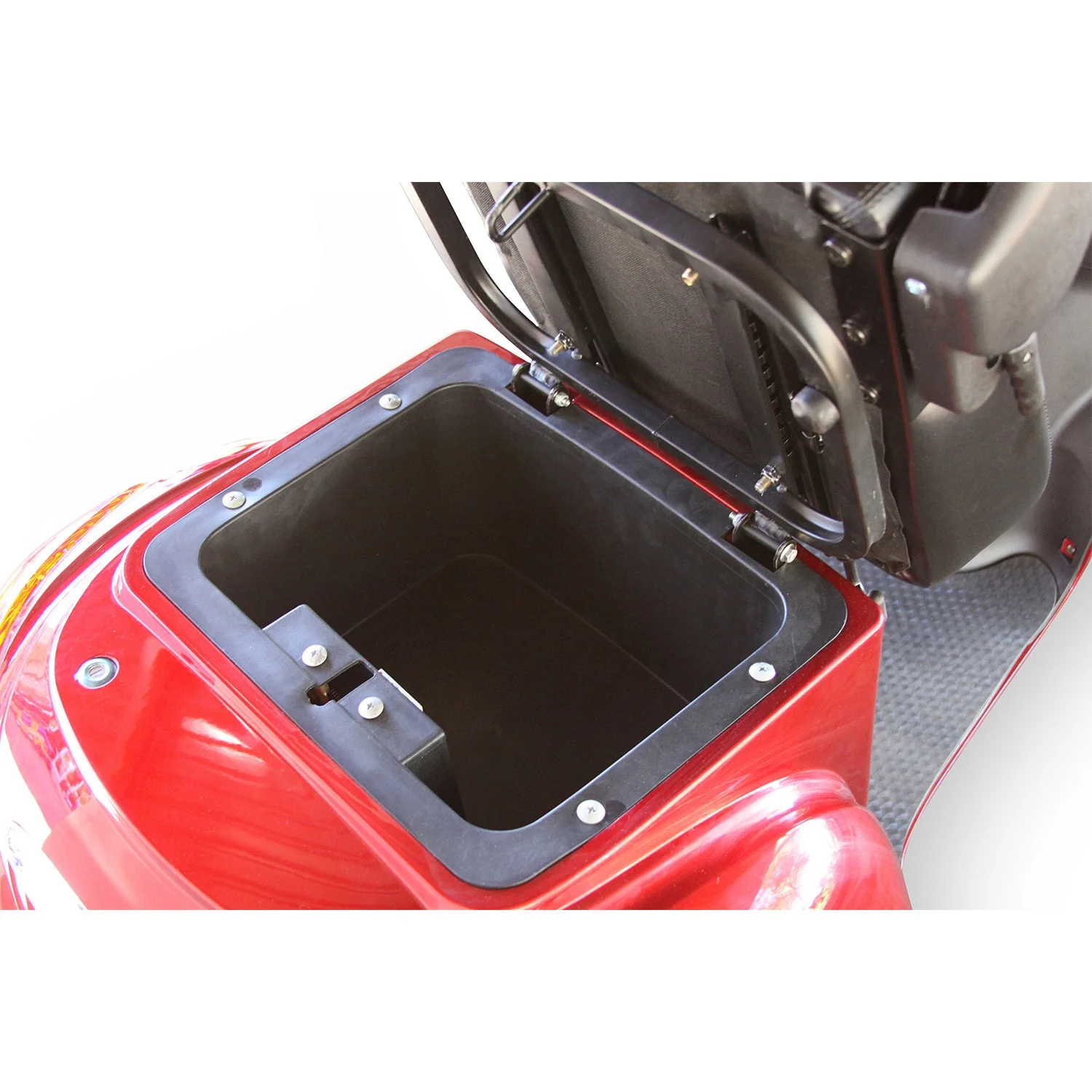 EWheels EW-36 3 Wheeled Wide Body Mobility Scooter w/ Anti Theft Alarm, Red - Image 3