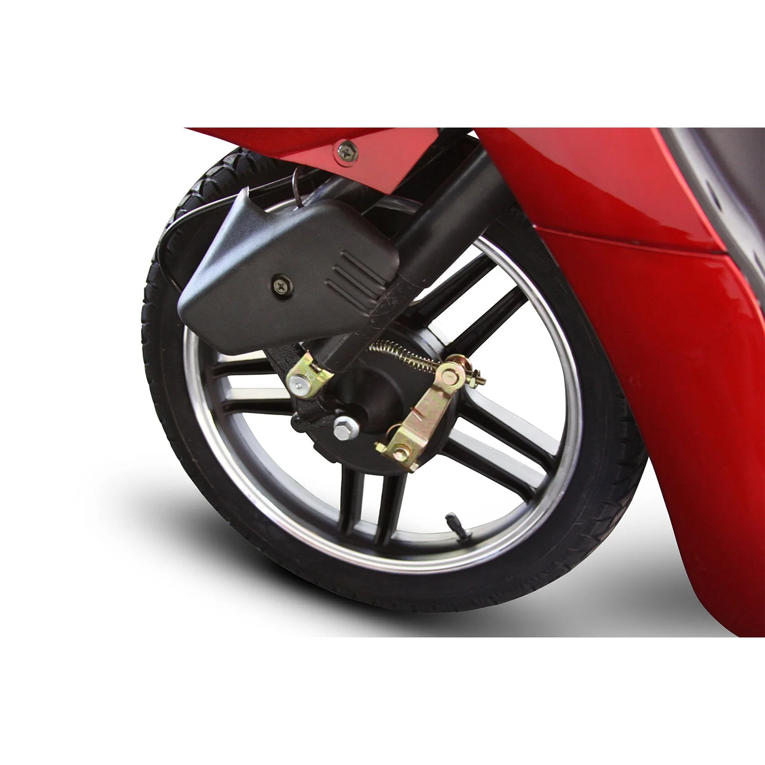 EWheels EW-36 3 Wheeled Wide Body Mobility Scooter w/ Anti Theft Alarm, Red - Image 5