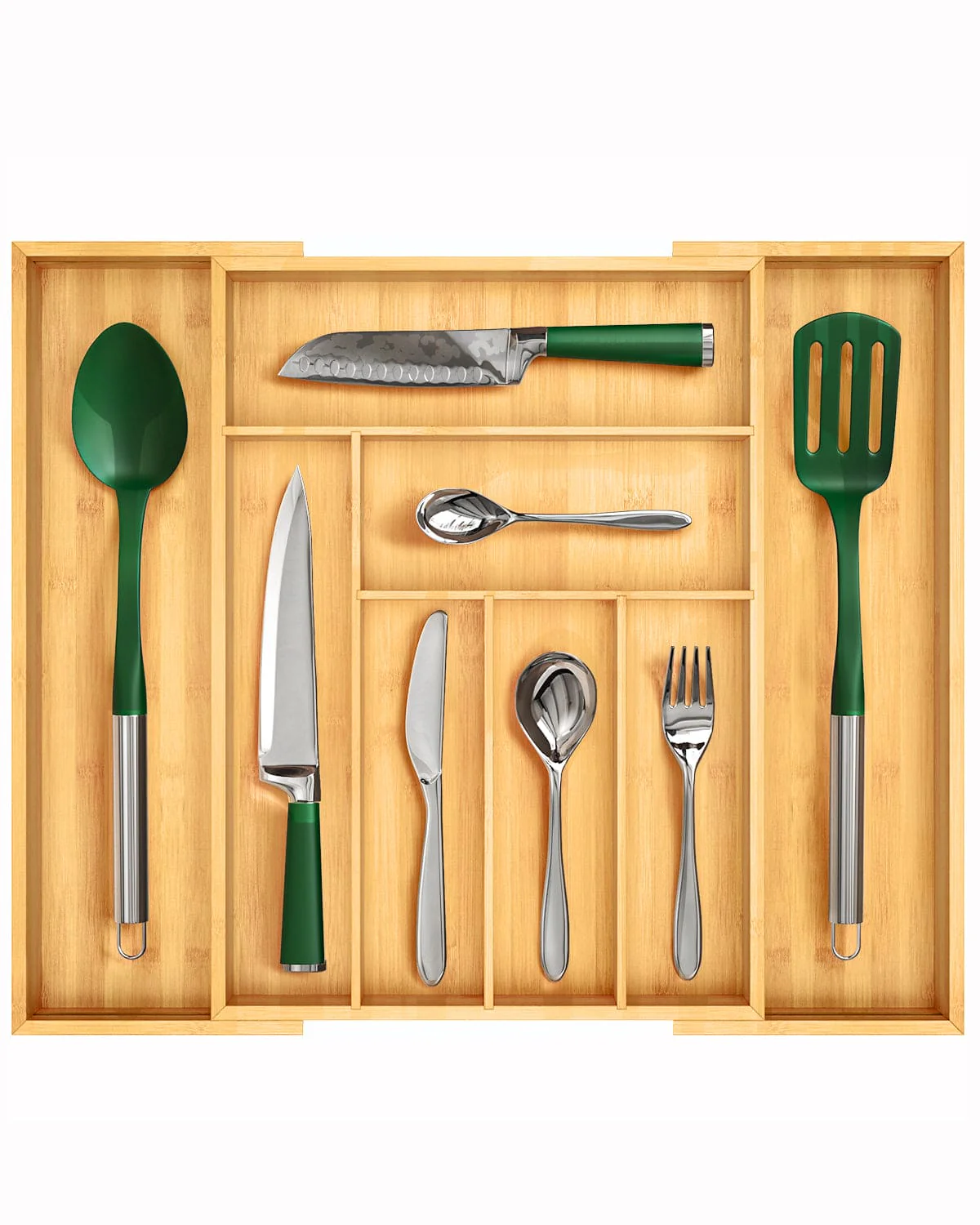 Expandable Silverware Organizer (8 Slots) - Image 3