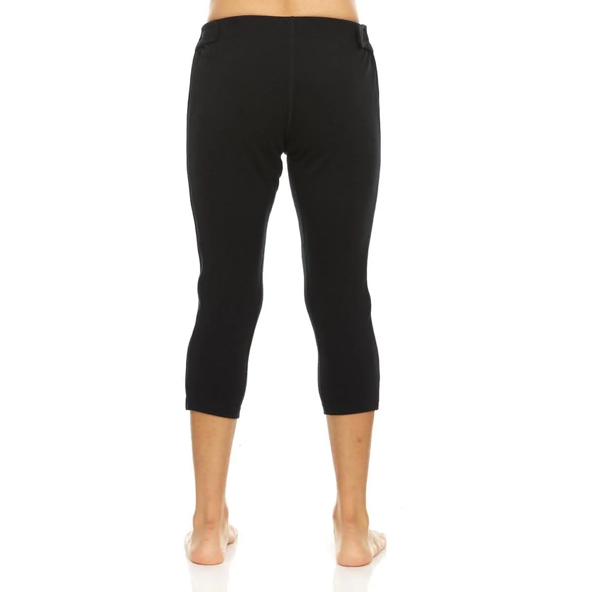 Heavyweight Wool Zip-Off Bottoms 3/4 length - 100% Merino Wool - Image 2