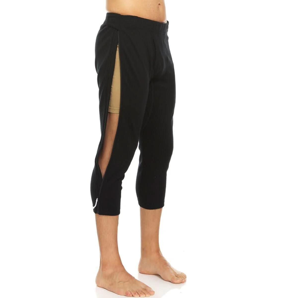 Heavyweight Wool Zip-Off Bottoms 3/4 length - 100% Merino Wool - Image 3