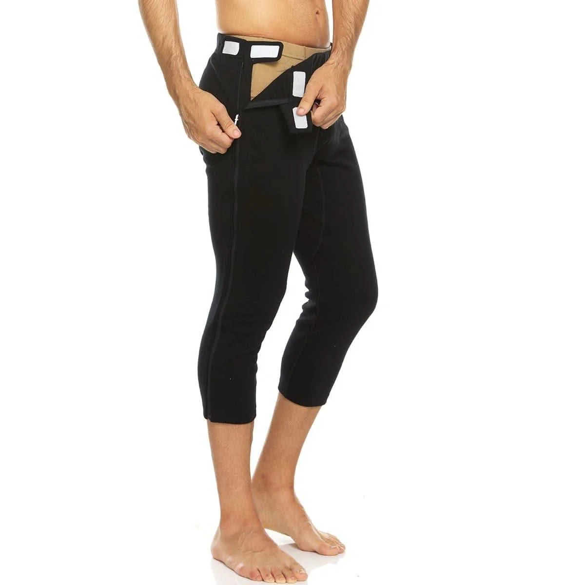 Heavyweight Wool Zip-Off Bottoms 3/4 length - 100% Merino Wool - Image 5