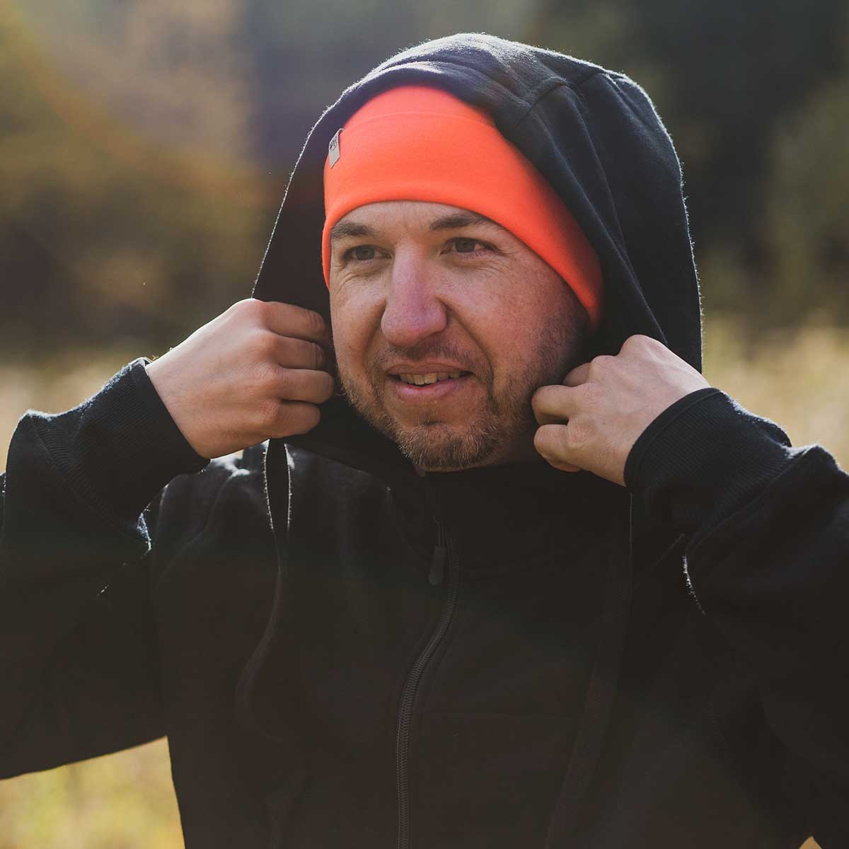 Men's Brushed Merino Wool Full-Zip Hoodie - Heavyweight - Image 5