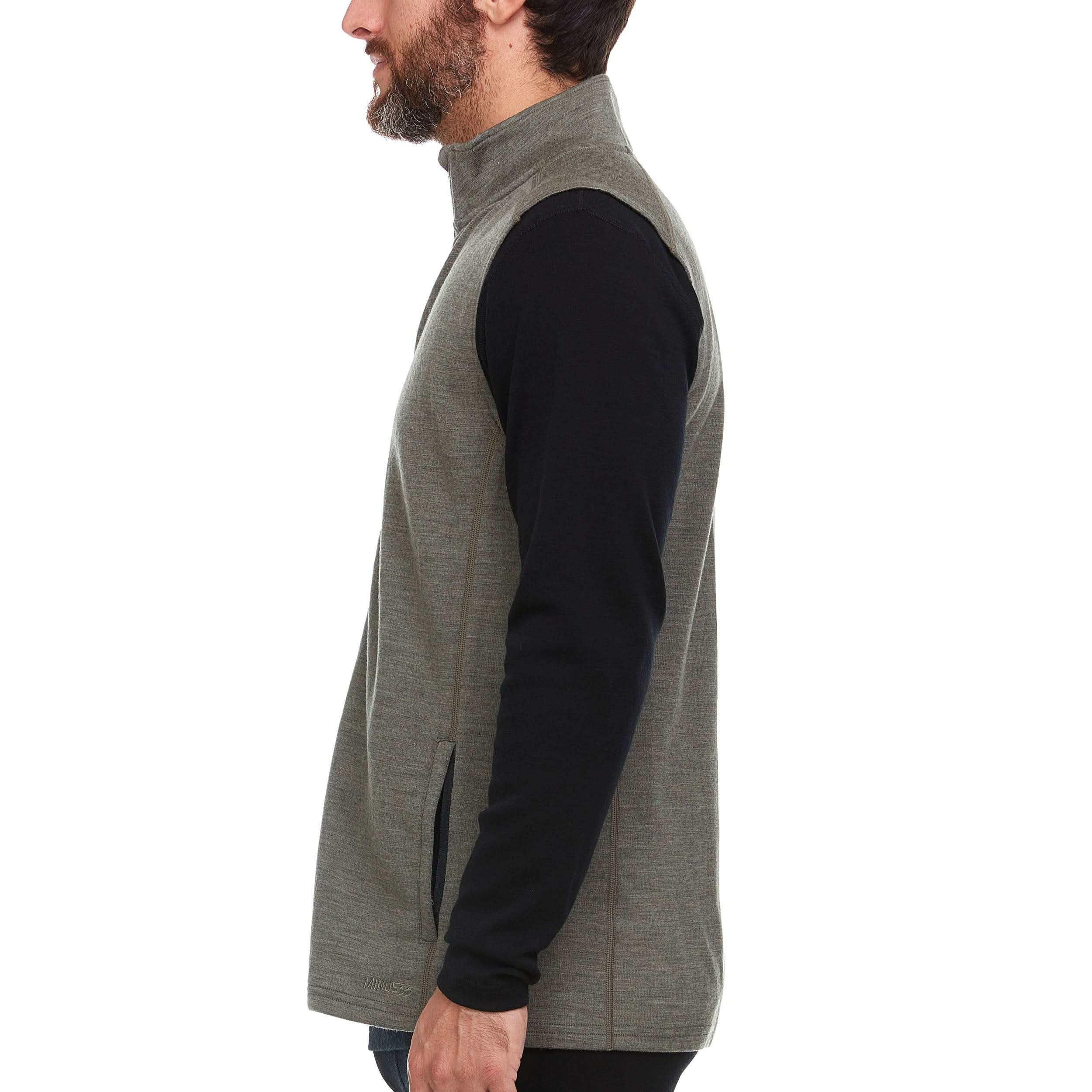 Heavyweight Men's Wool Vest - 100% Merino Wool - Image 3