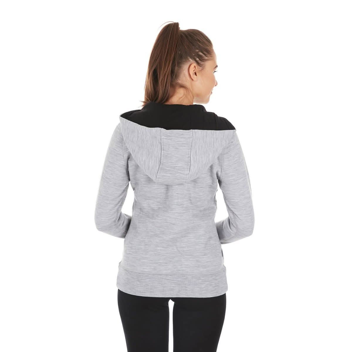 Women's Brushed Merino Wool Full-Zip Hoodie - Heavyweight - Image 2