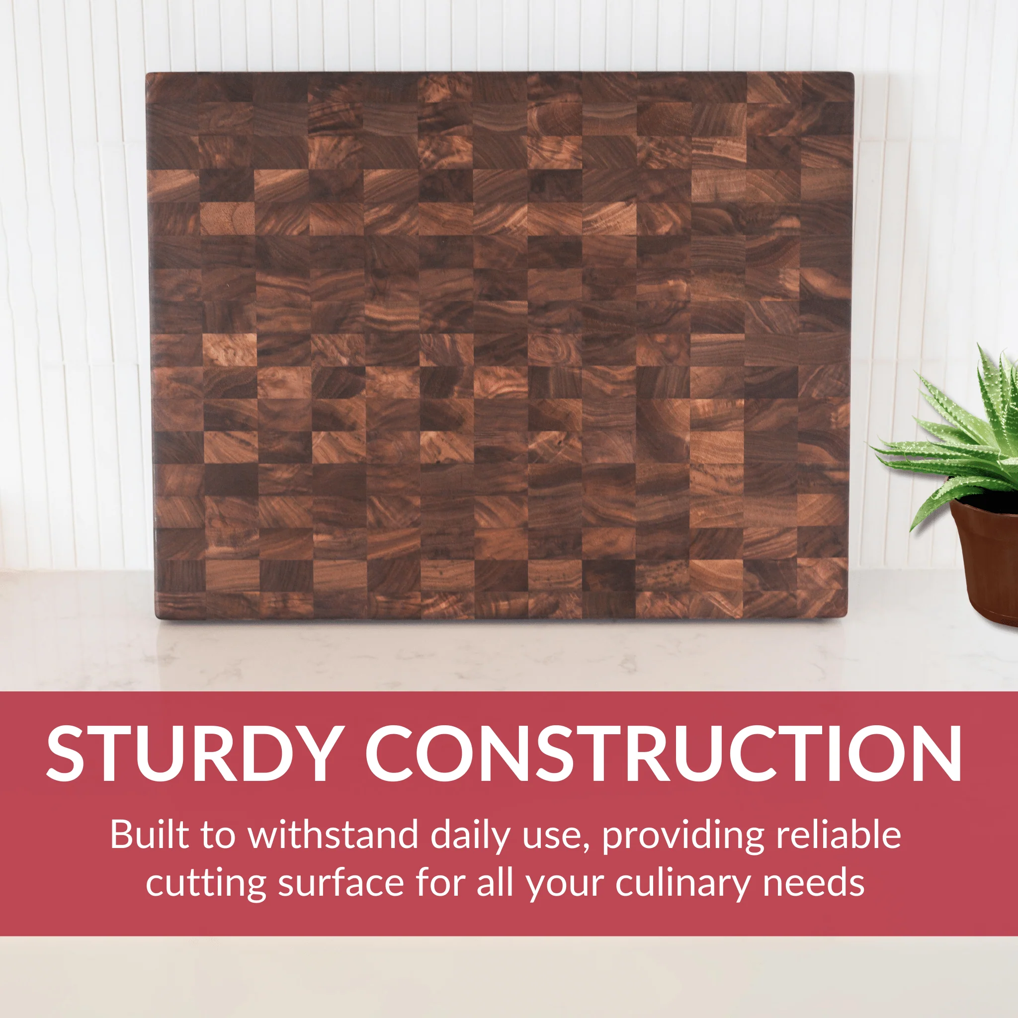 Extra Large Walnut Wood End Grain Cutting Board - Image 8