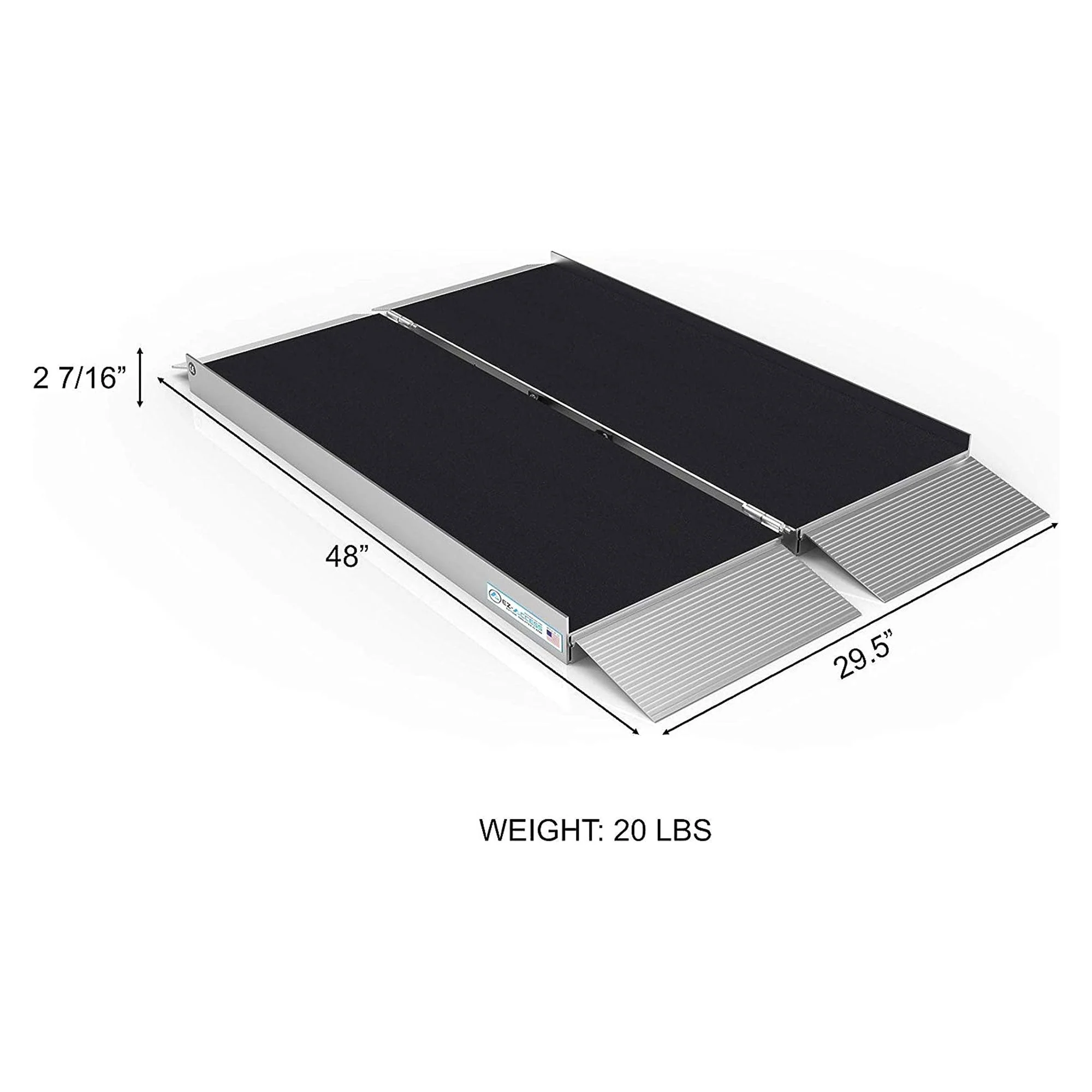 EZ-ACCESS 4 Foot SUITCASE Singlefold Portable Ramp w/ Surface That Resists Slips - Image 3