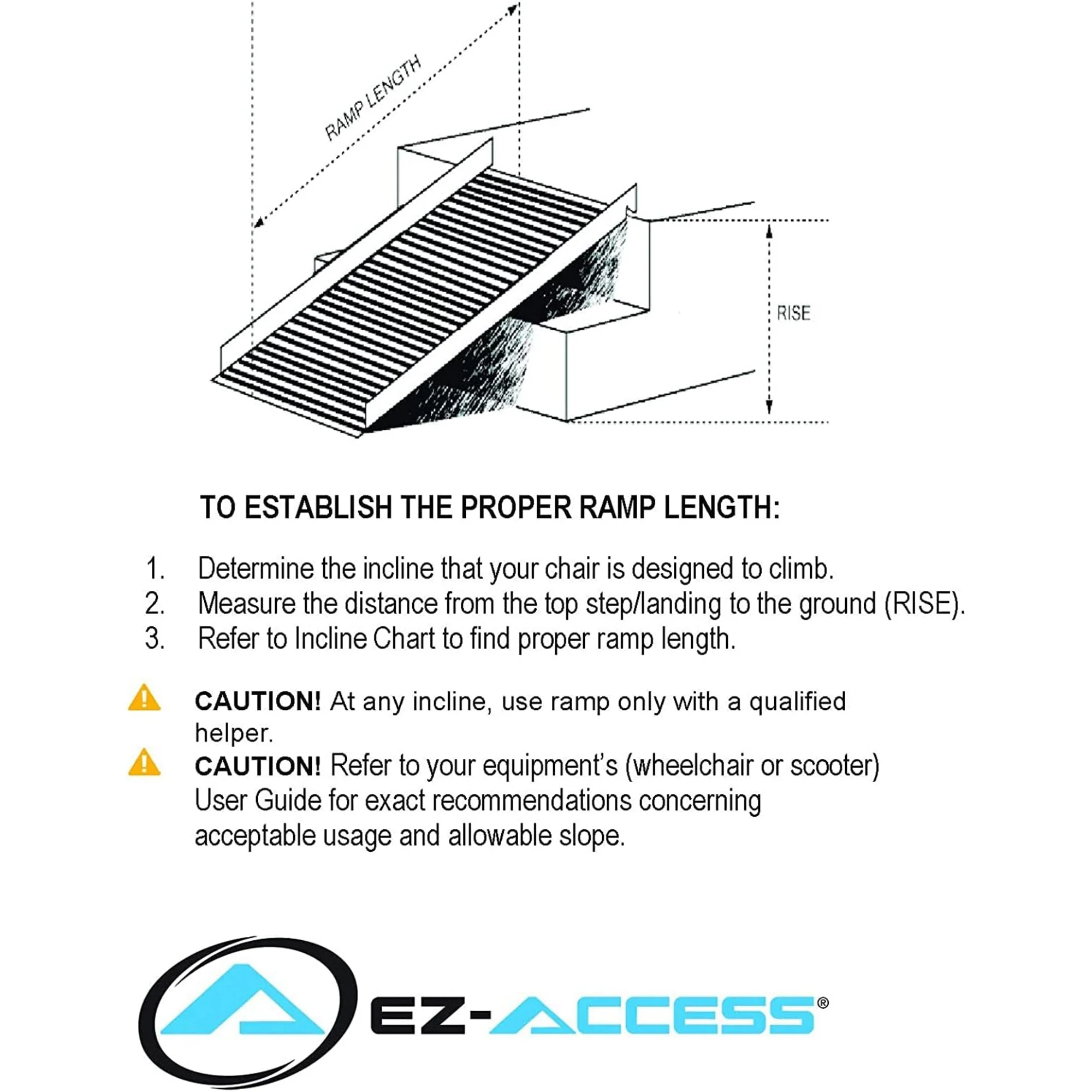 EZ-ACCESS SUITCASE 8 Foot TRIFOLD Portable Ramp with Surface That Resists Slips - Image 3