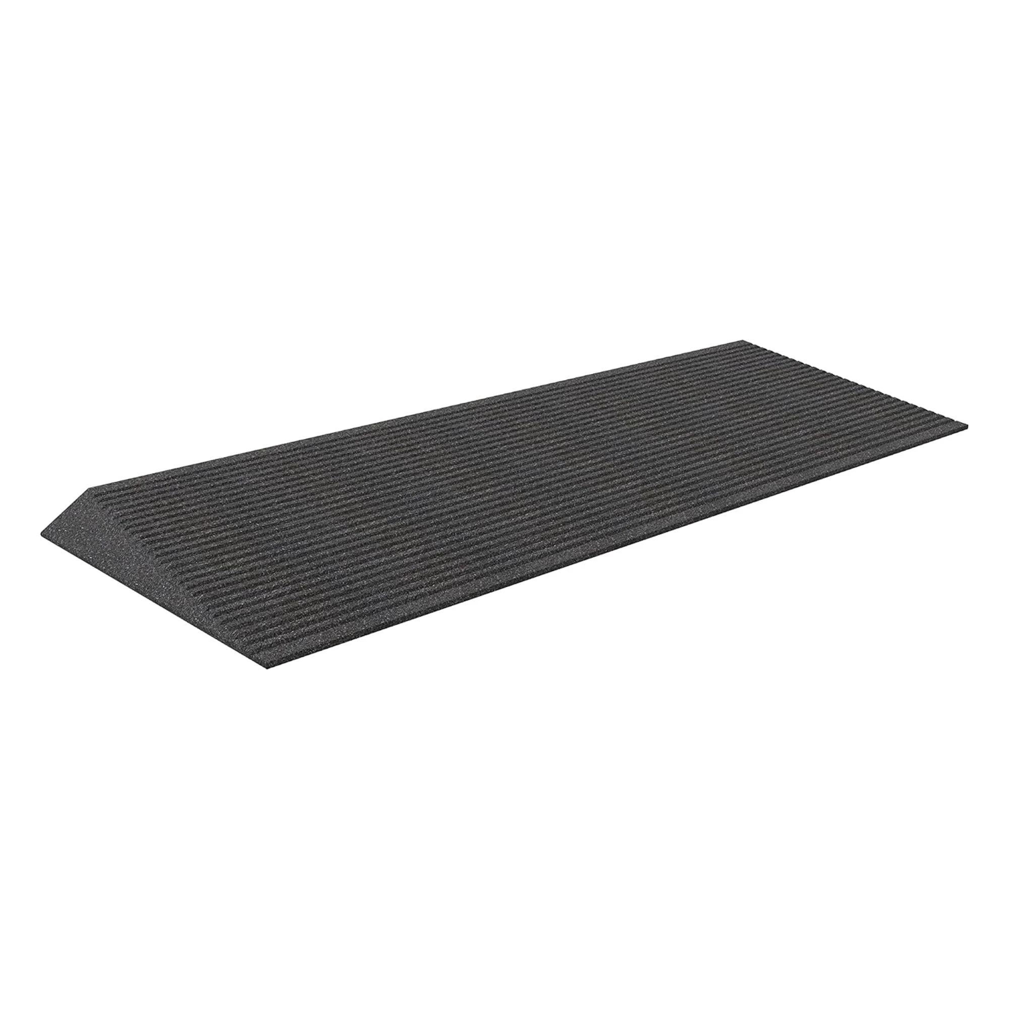 EZ-ACCESS TRANSITIONS 1.5" Non Slip Rectangular Rubber Angled Entry Mat, Black - Image 12