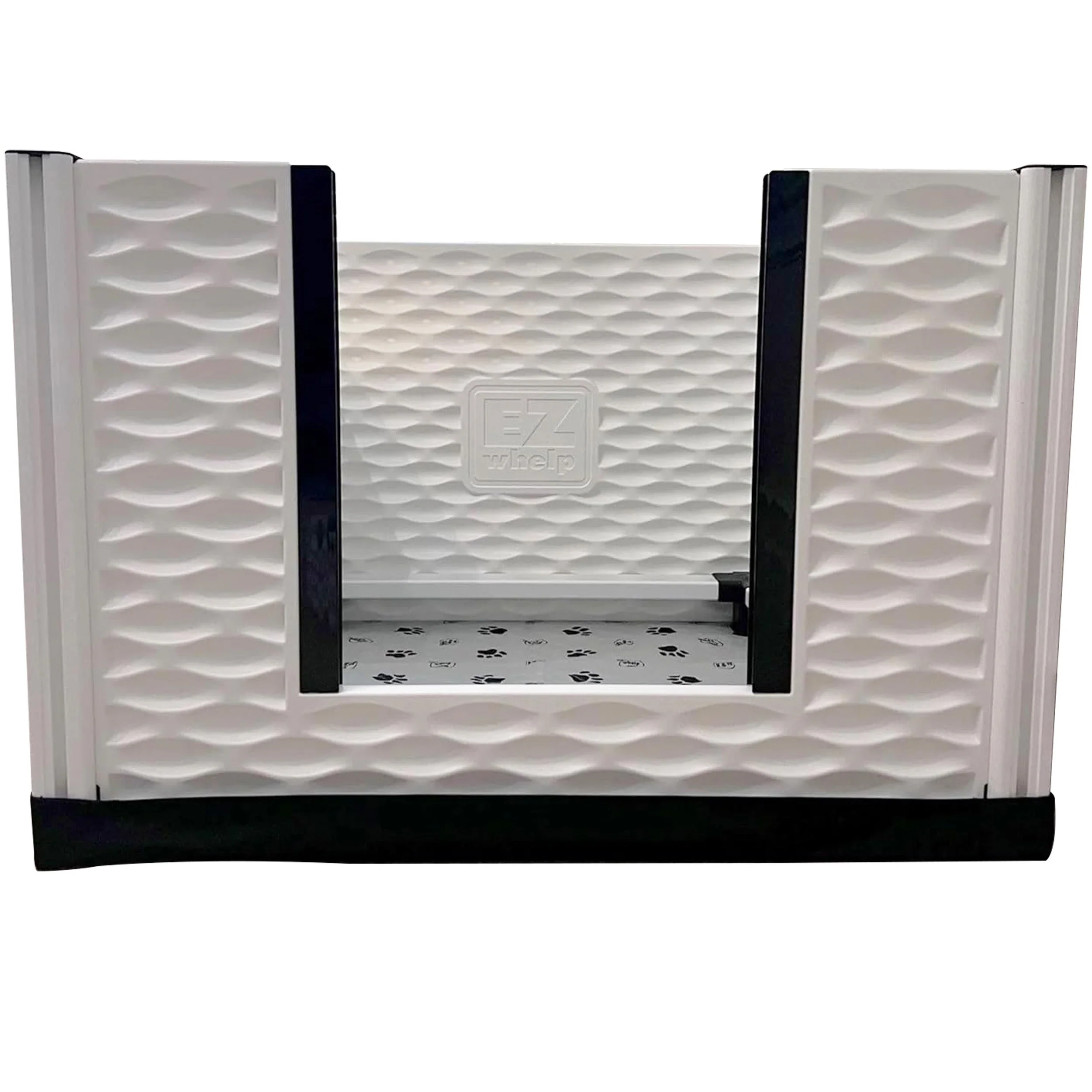 EZwhelp EZclassic 38" x 38" Dog Whelping Box Tall Playpen w/Rails & Liner, Gray - Image 10