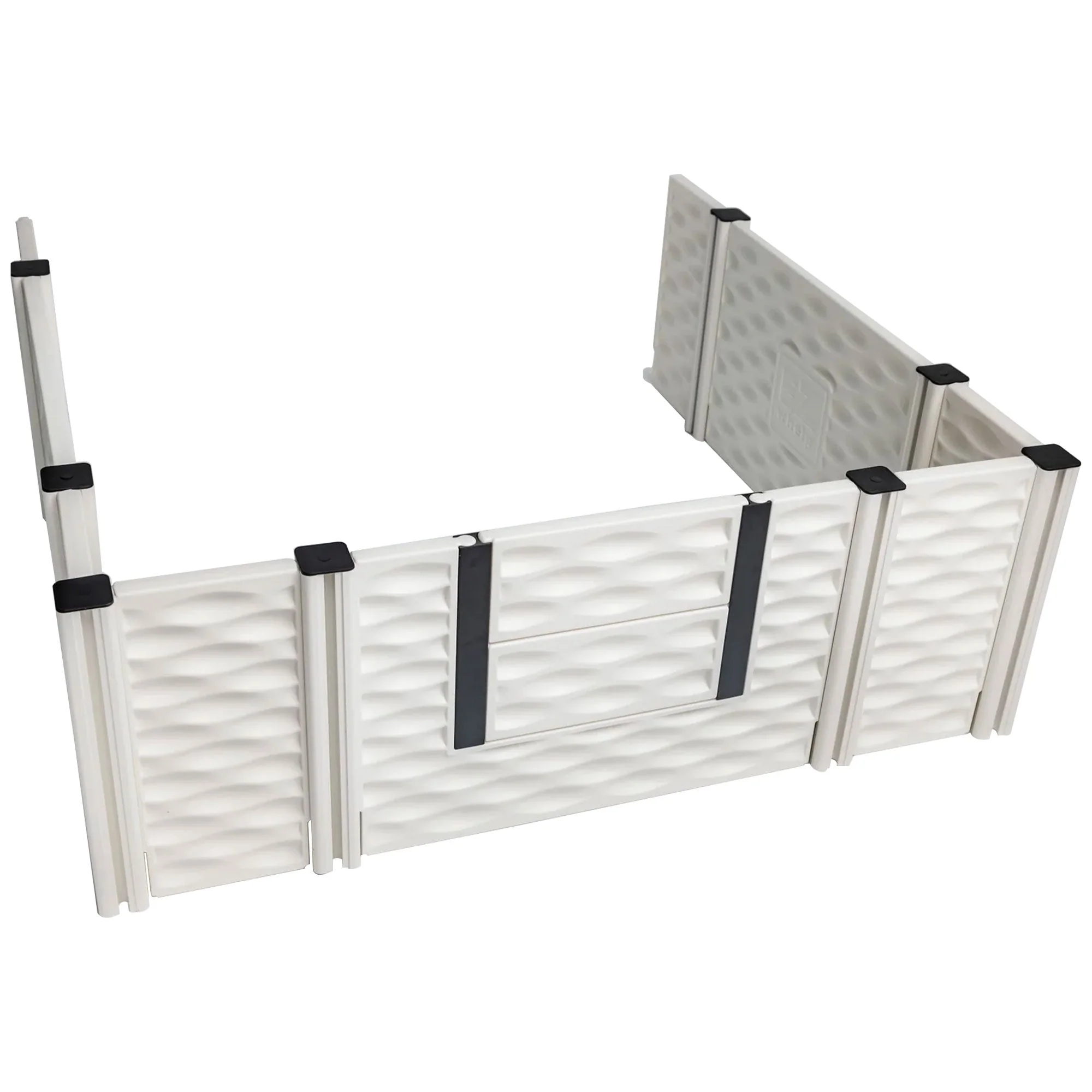 EZwhelp EZclassic 48 Inches Add On Room with Front Panel Set and Doors, White