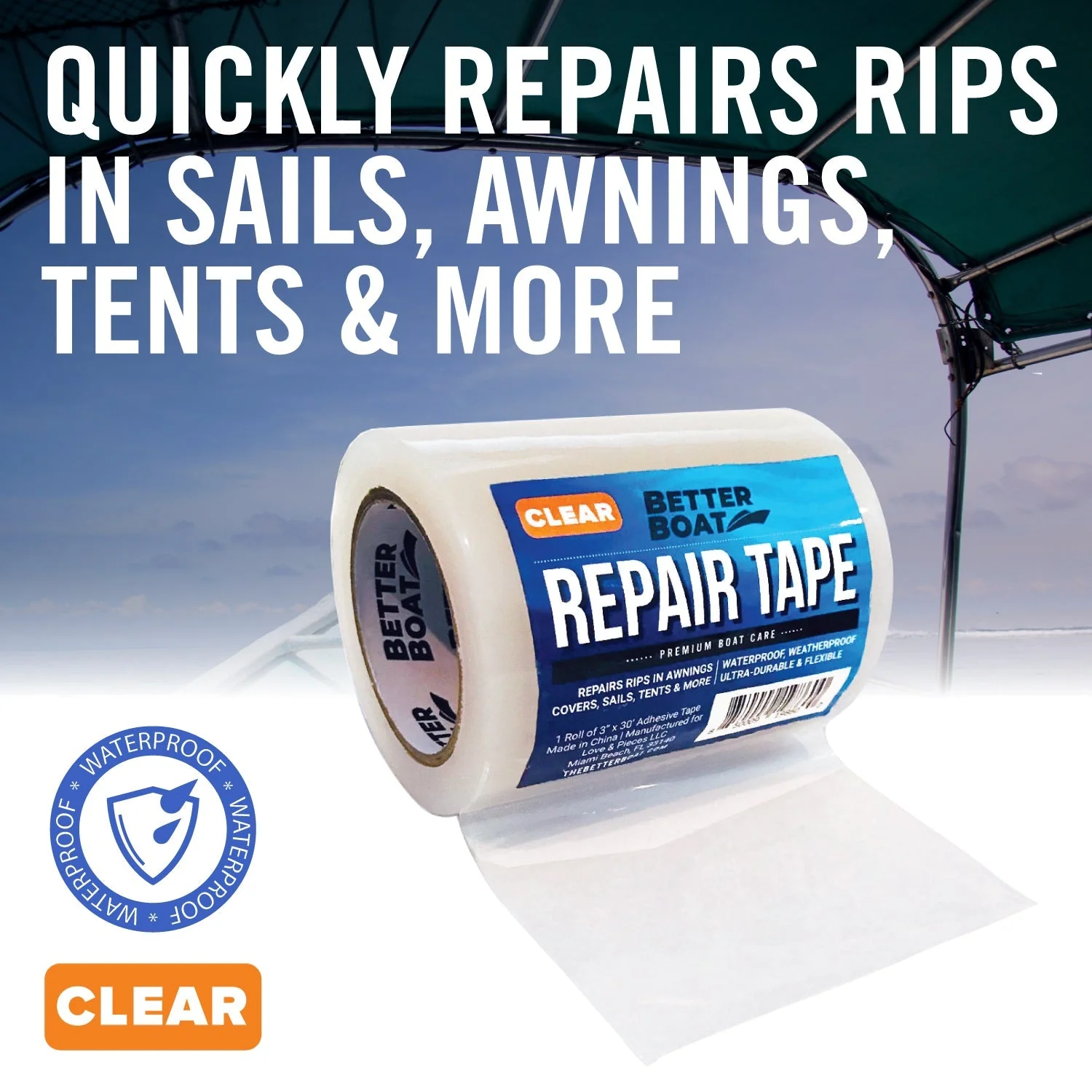 Fabric Repair Tape Boat Covers Awnings - Image 4