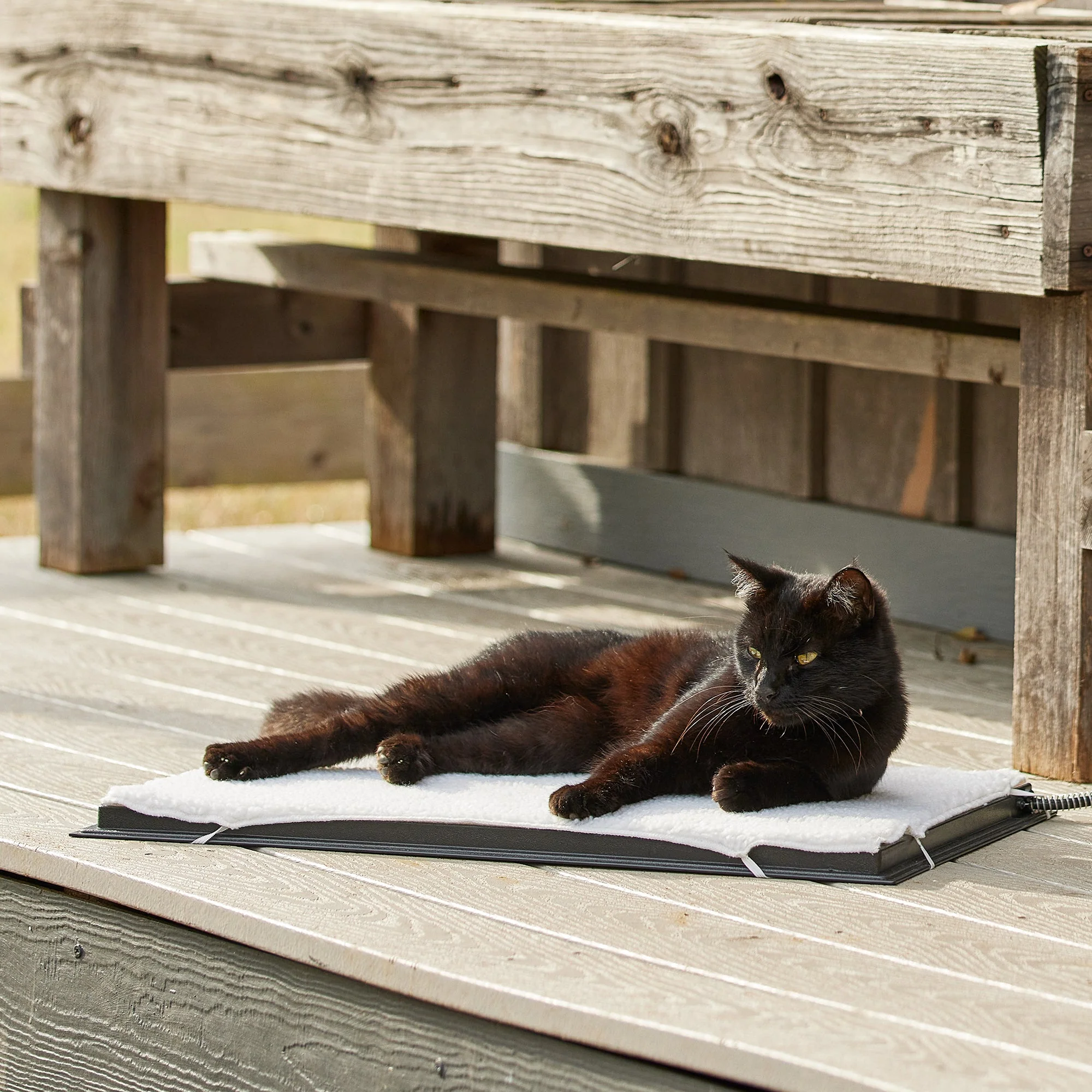 Farm Innovators HM-80M Medium Plastic Heated Pet Mat with Fleece Cover, 70 Watt - Image 8