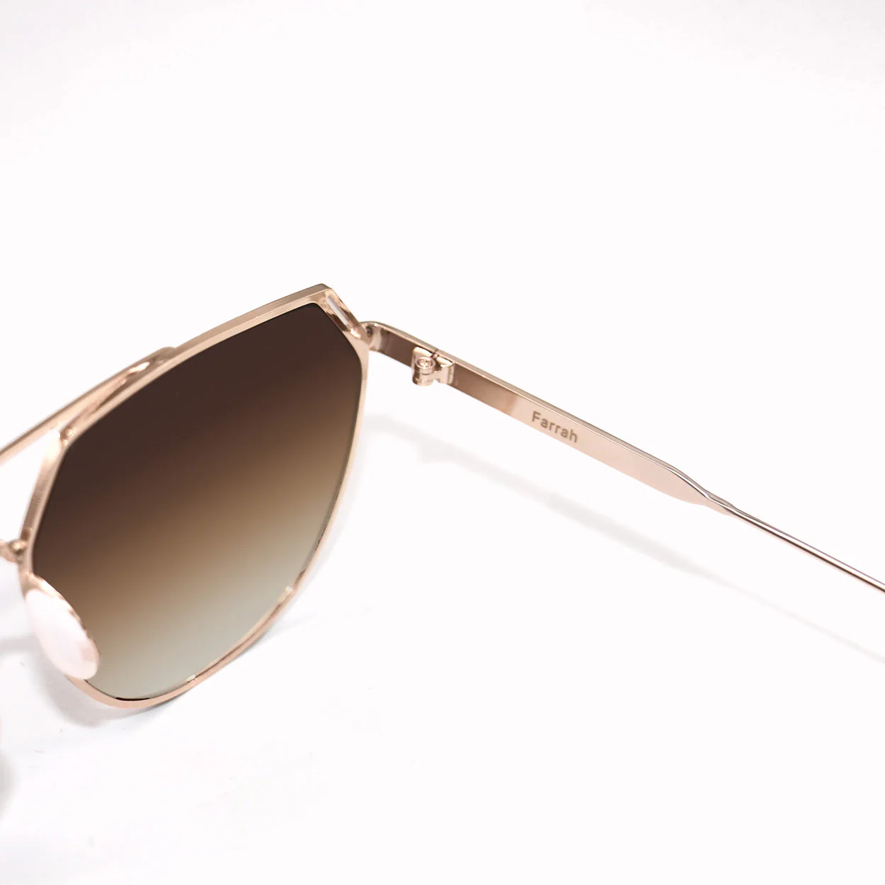 Farrah - Brown Tangle Free Aviator Sunglasses - Image 5