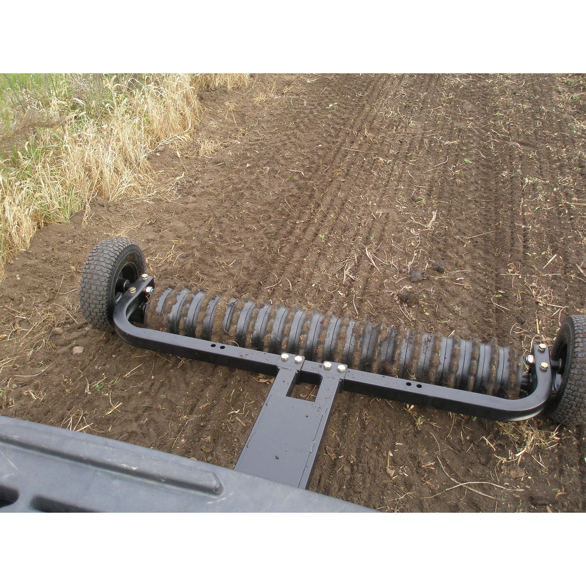 Field Tuff Cultipacker 48" 3 Point Hitch Durable Soil Preparation Tool, Black - Image 4
