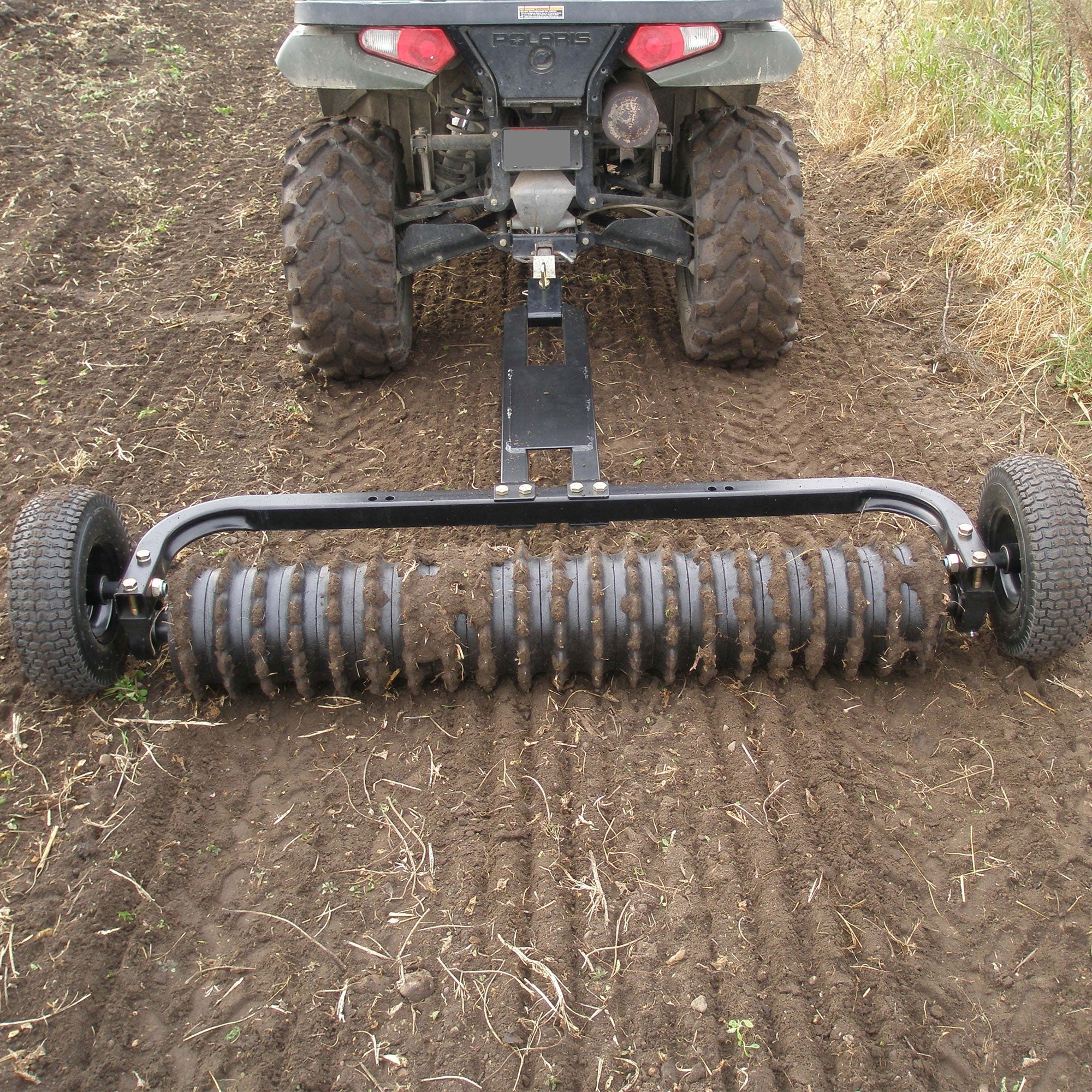 Field Tuff Cultipacker 48" 3 Point Hitch Durable Soil Preparation Tool, Black - Image 8