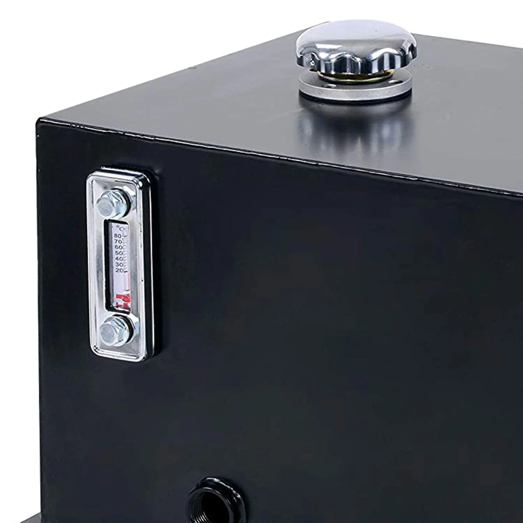 Field Tuff FTF-10GOR 10 Gallon 14 Gauge Steel Hydraulic Reservoir Tank, Black - Image 6