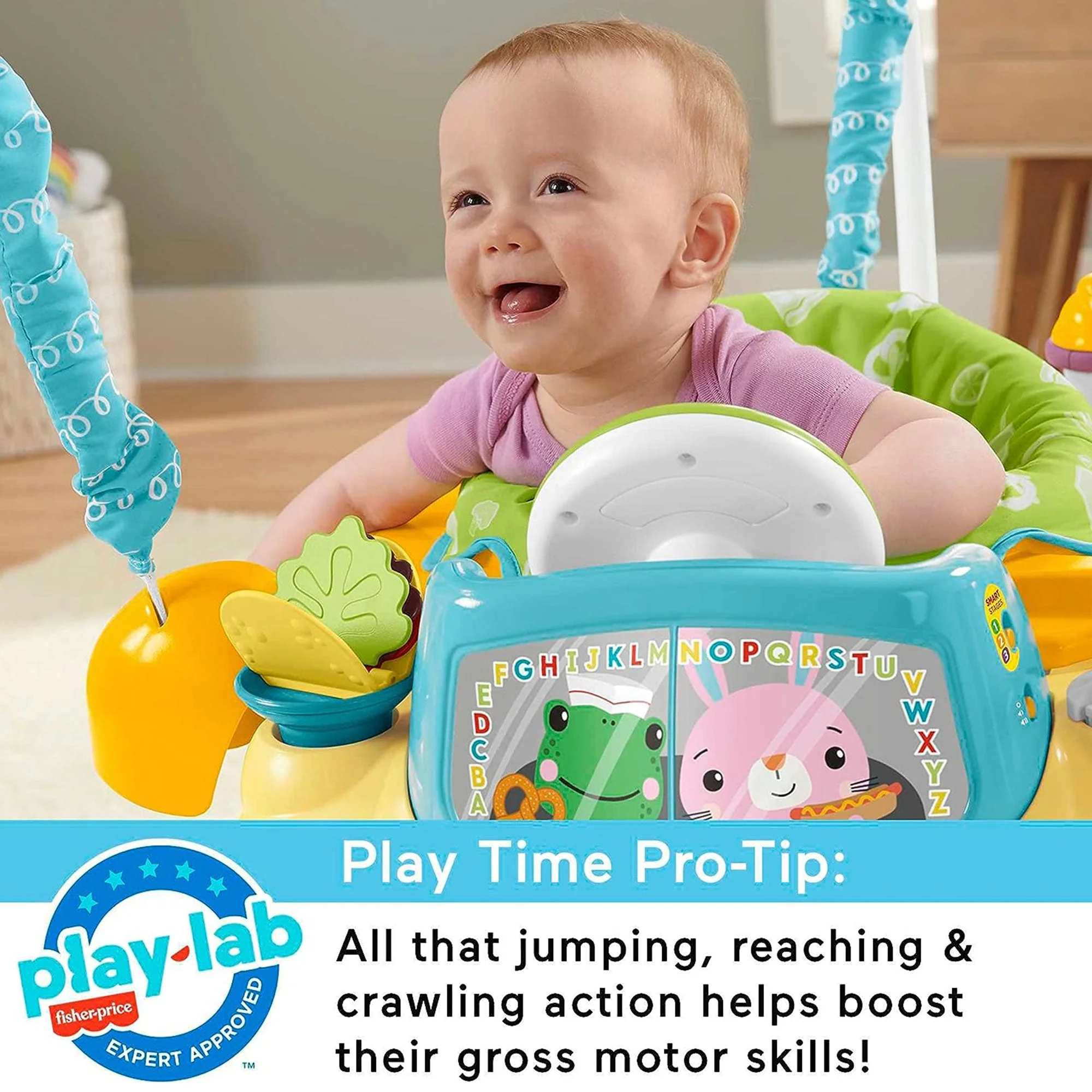 Fisher-Price 2-in-1 Servin' Up Fun Jumperoo Baby Development Activity Center - Image 6