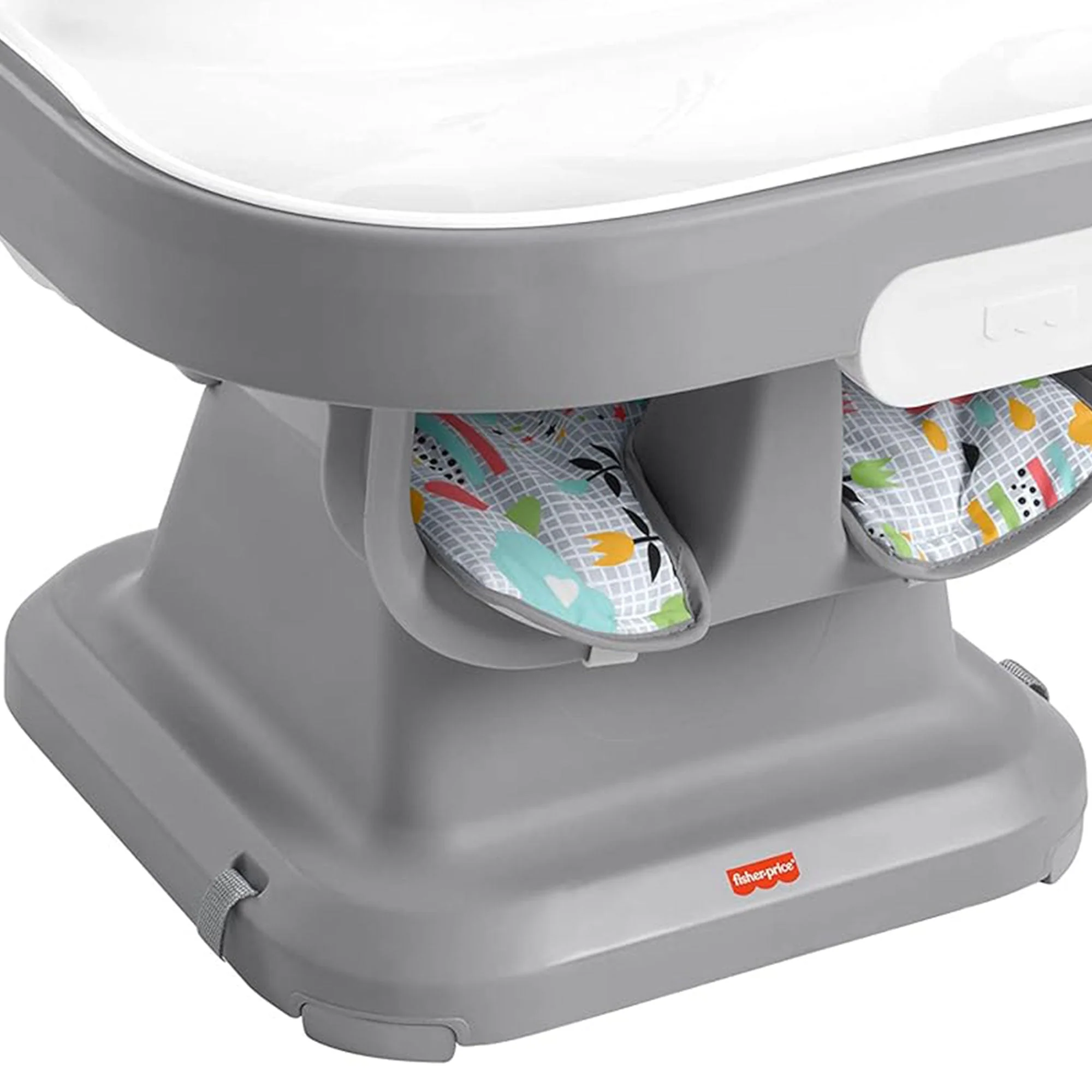 Fisher Price SpaceSaver Simple Clean High Chair with Removable Tray Liner, Gray - Image 8