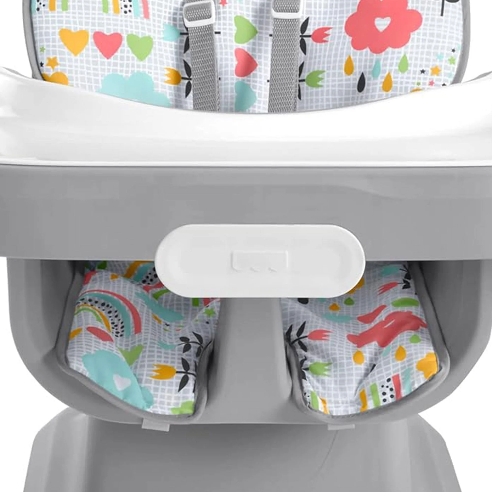 Fisher Price SpaceSaver Simple Clean High Chair with Removable Tray Liner, Gray - Image 9
