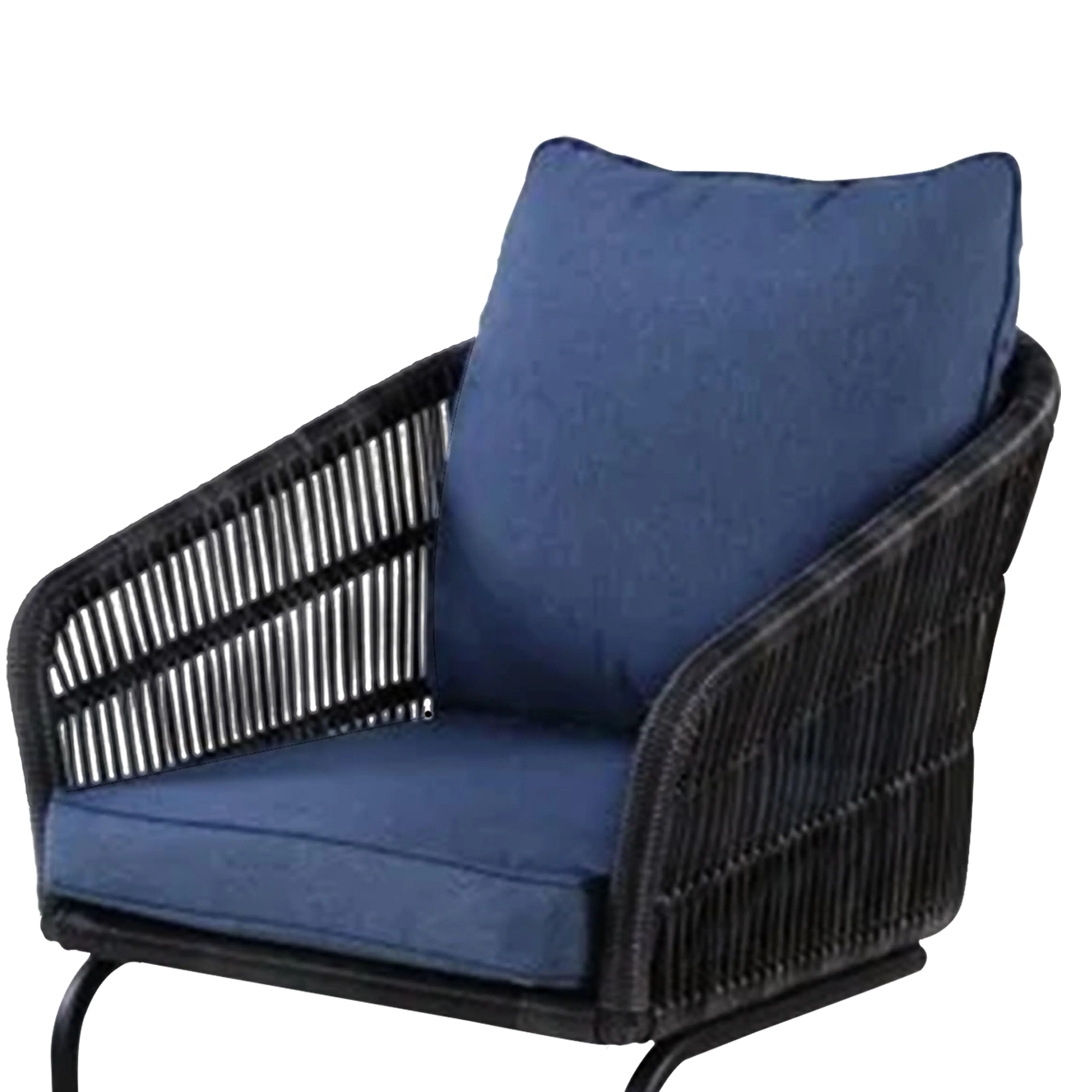 Four Seasons Courtyard Adelaide Set of 2 C Spring Cushioned Dining Chairs, Blue - Image 7