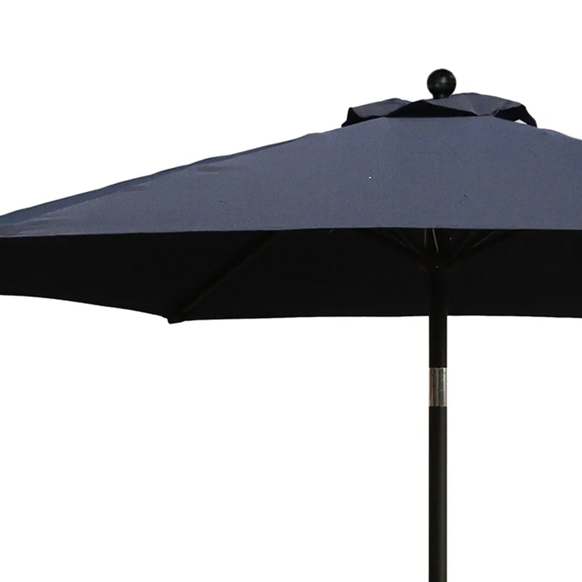 Four Seasons Courtyard Canmore 9 Foot Outdoor Patio Market Umbrella, Gray - Image 5