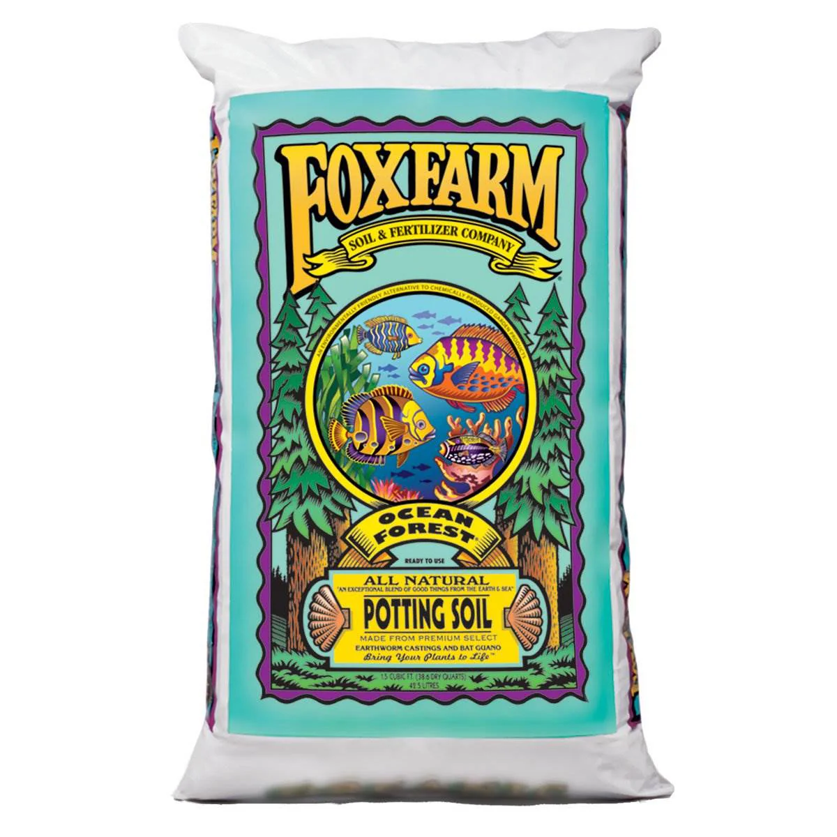 Foxfarm Ocean Forest Garden Potting Soil Bags 6.3-6.8 pH, 1.5 Cubic Feet, 3 Pack - Image 2