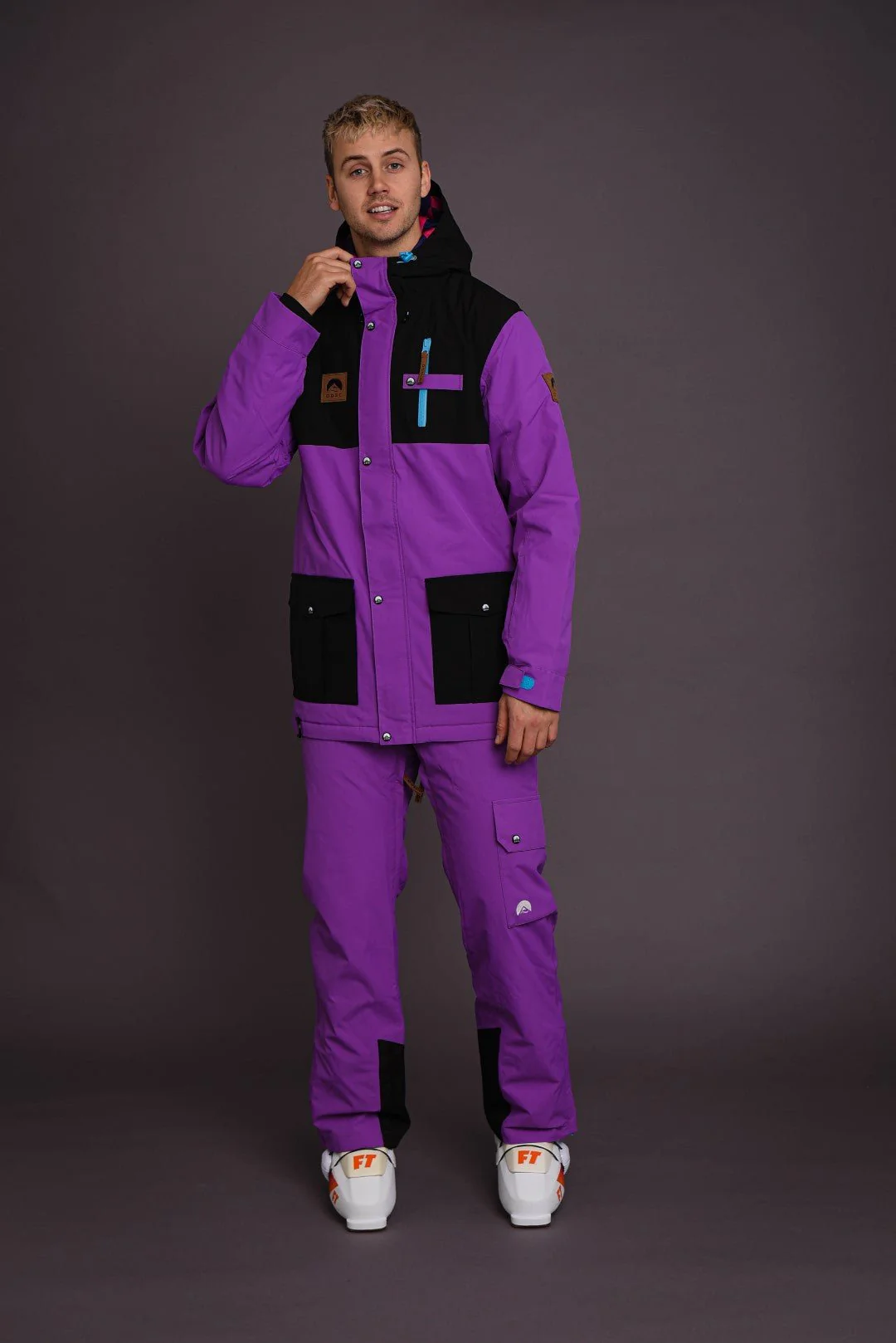 Fresh Pow Men's Ski & Snowboard Pants - Purple - Image 4
