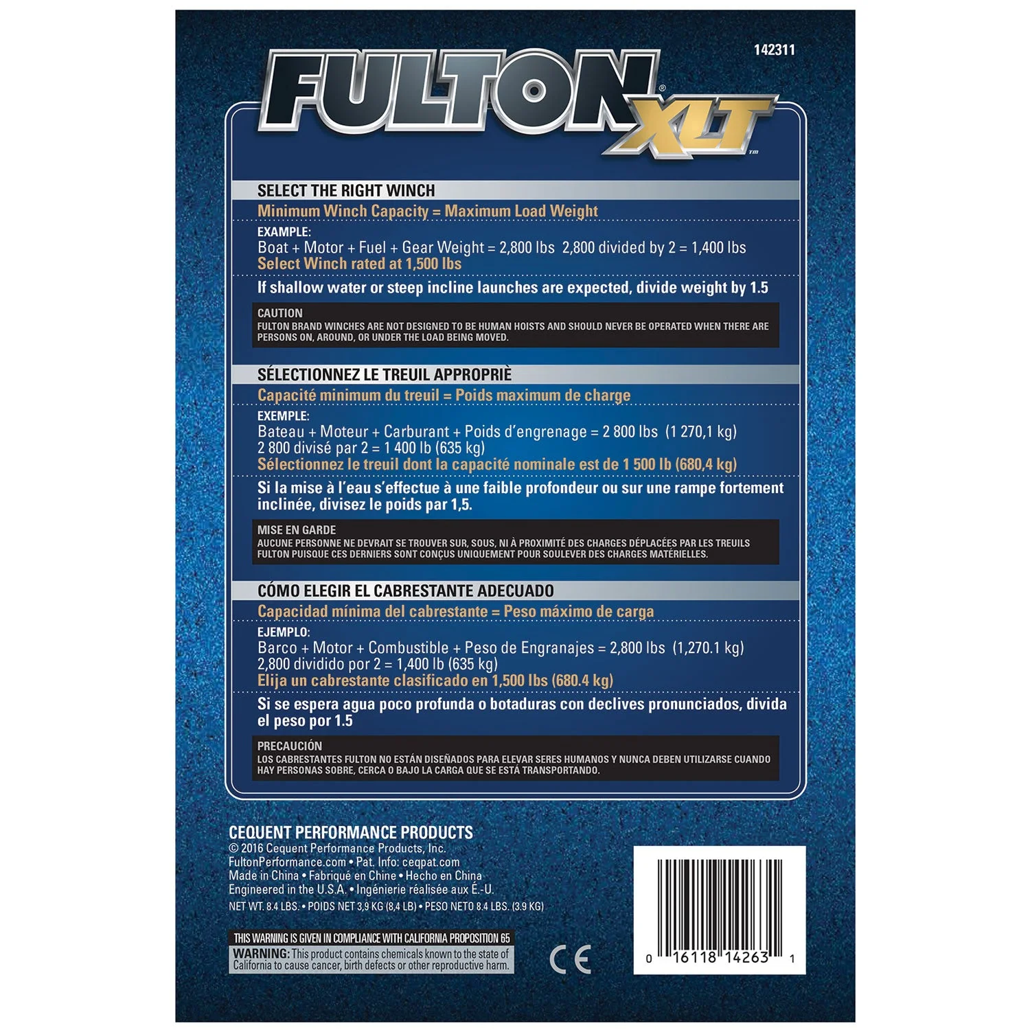 Fulton 142311 Single Speed Trailer Winch with 20 Feet Strap, 1400 Pound Capacity - Image 5