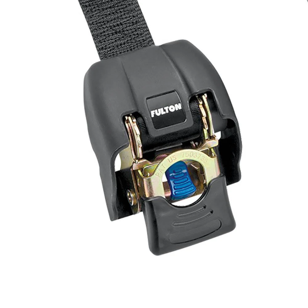 Fulton 2060366 2 x 43 Inch Zinc Transom Retractable Ratchet Boat Tie Down Straps - Image 4