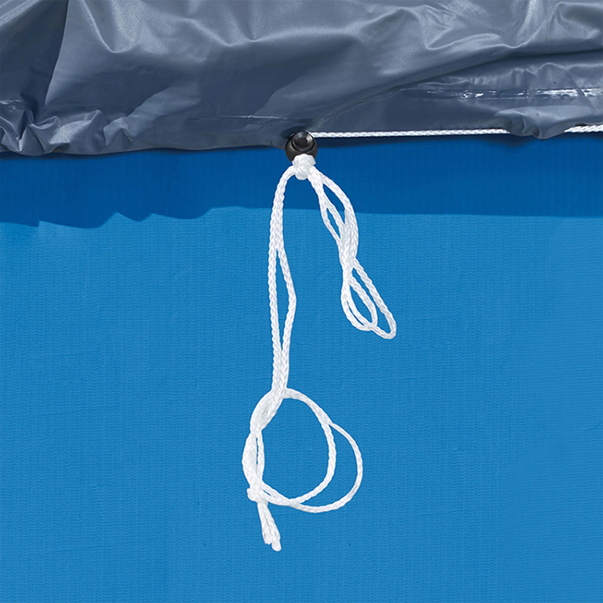 Funsicle 16ft Round Above Ground Frame Pool Debris Cover, Accessory Only, Gray - Image 4