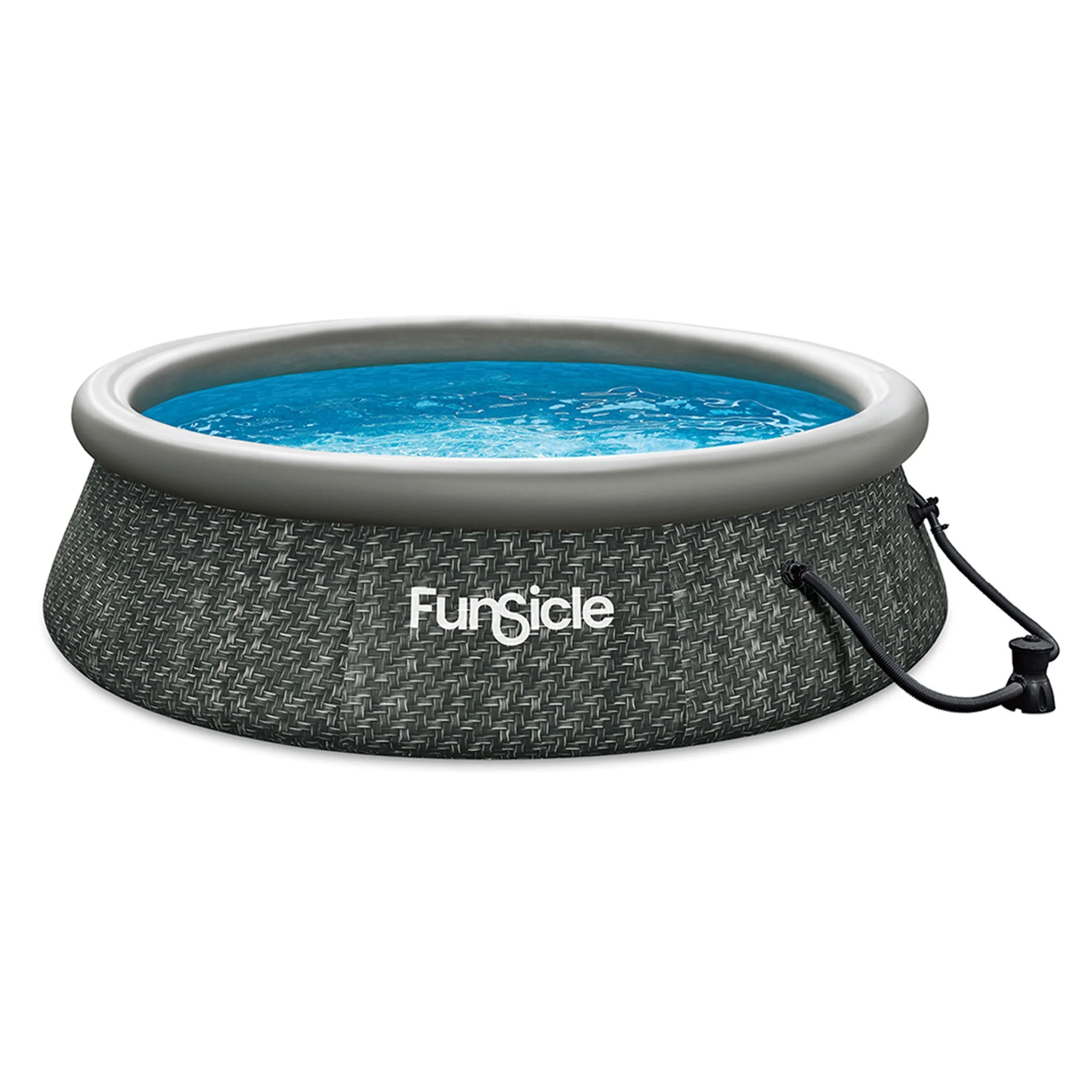Funsicle 36” SureStep 3 Stair Pool Ladder w/ 10' x 30" QuickSet Inflatable Pool - Image 3