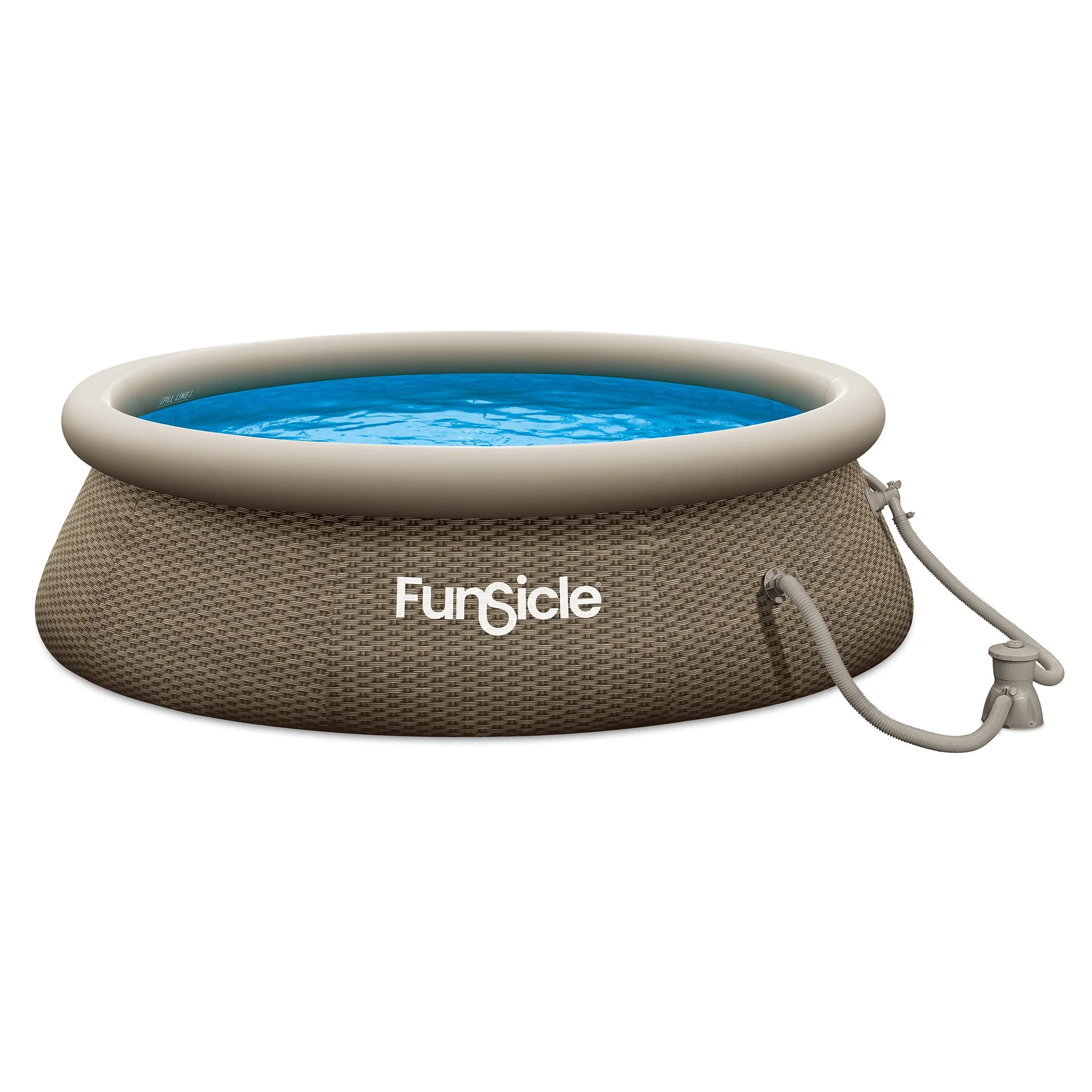 Funsicle 36” SureStep 3 Stair Pool Ladder with 12' x 36" QuickSet Ring Top Pool - Image 3