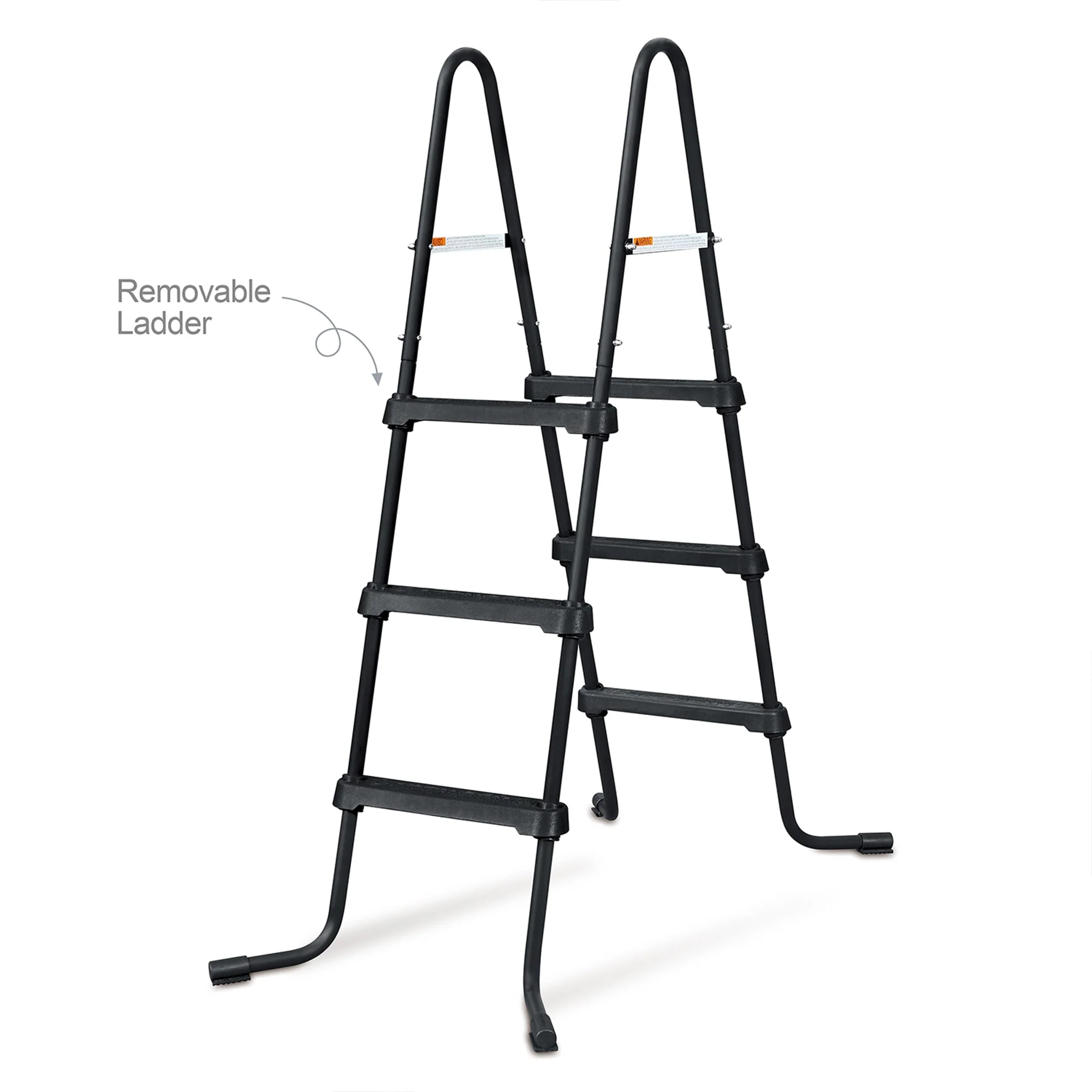 Funsicle 36” SureStep 3 Stair Pool Ladder with 15' x 36" QuickSet Ring Top Pool - Image 4