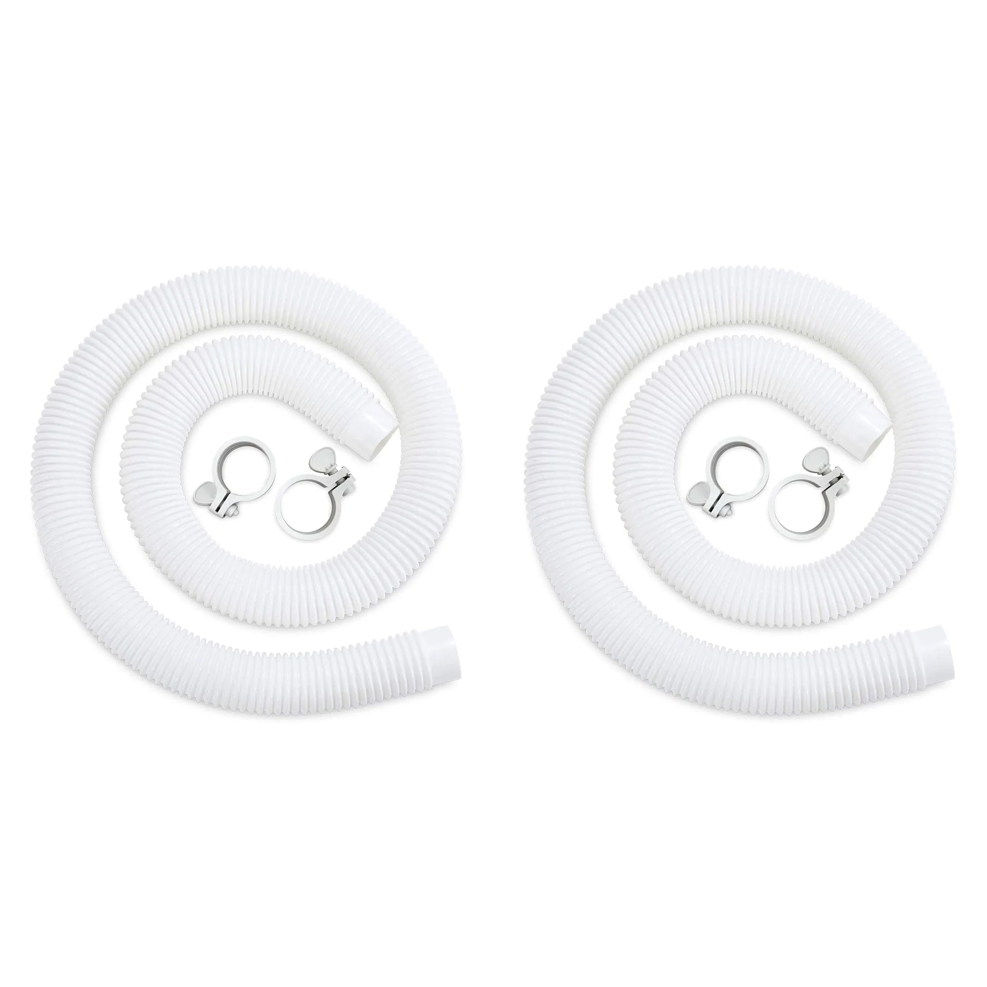 Funsicle 59"x1.5" Universal Replacement Hose Kit for Above Ground Pools (2 Pack)