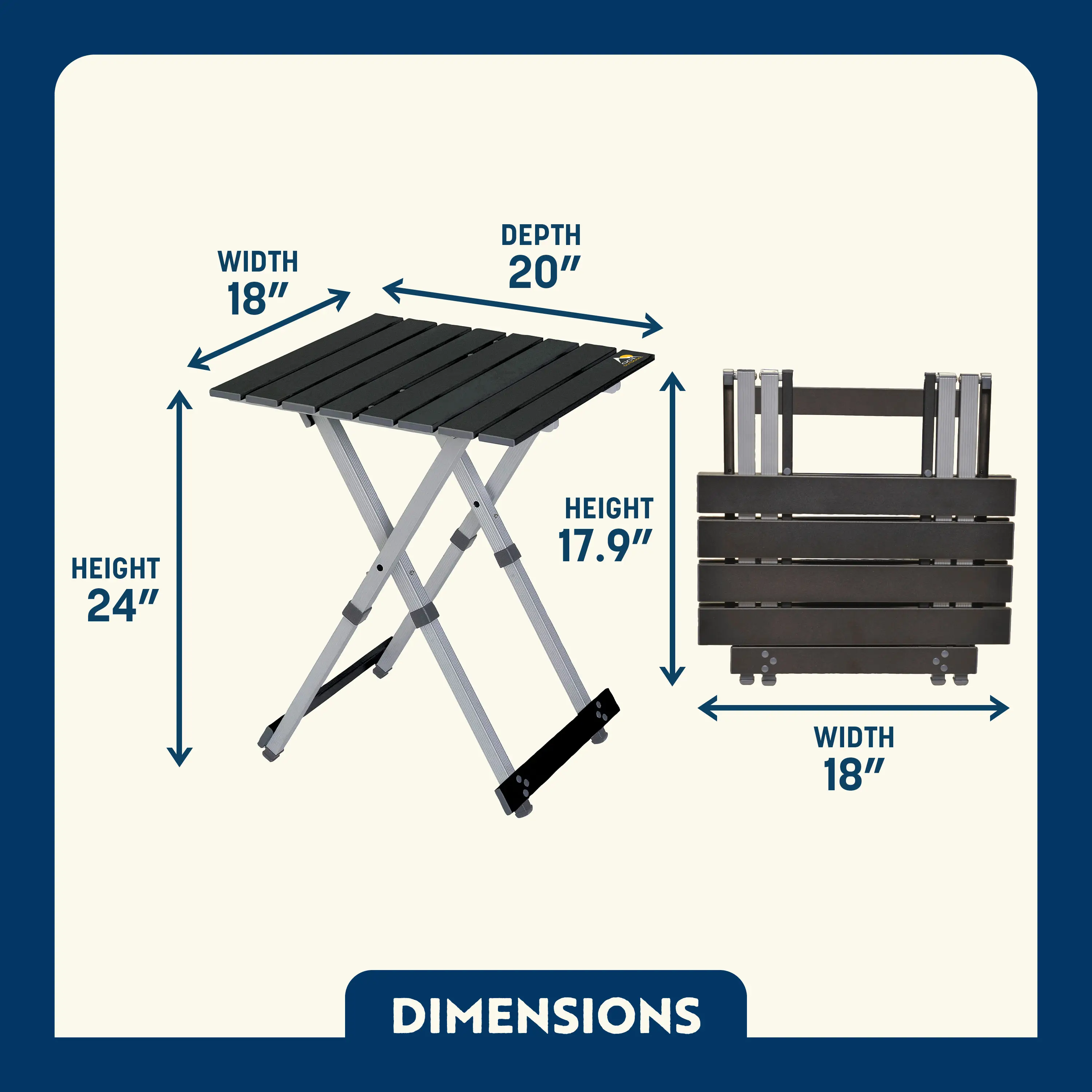 GCI Outdoor One Piece Camp Table 20 - Case Pack Bundle - Image 3