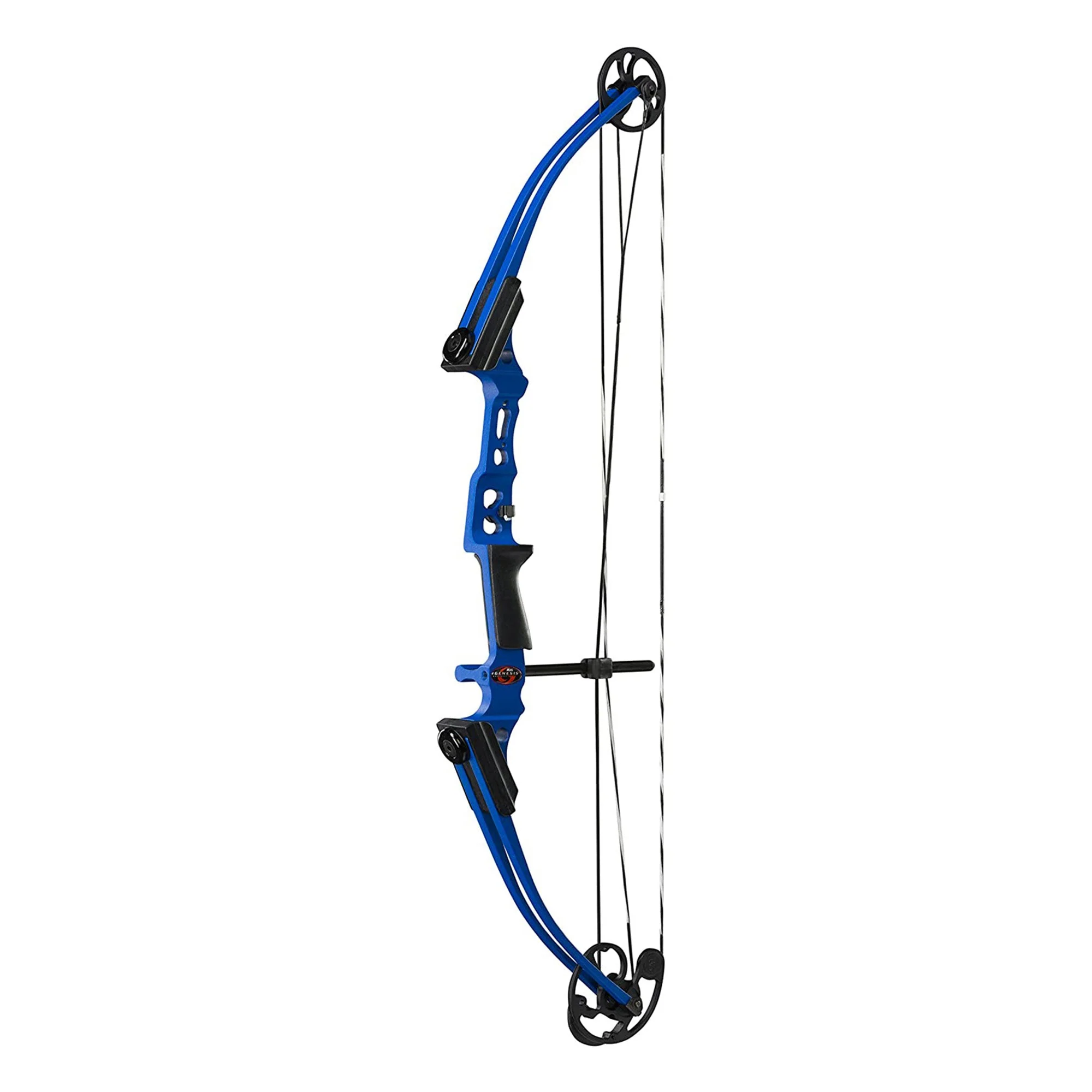 Genesis Mini, Youth Compound Bow & Arrow Kit with Quiver, Draw Hand-Right, Blue - Image 11