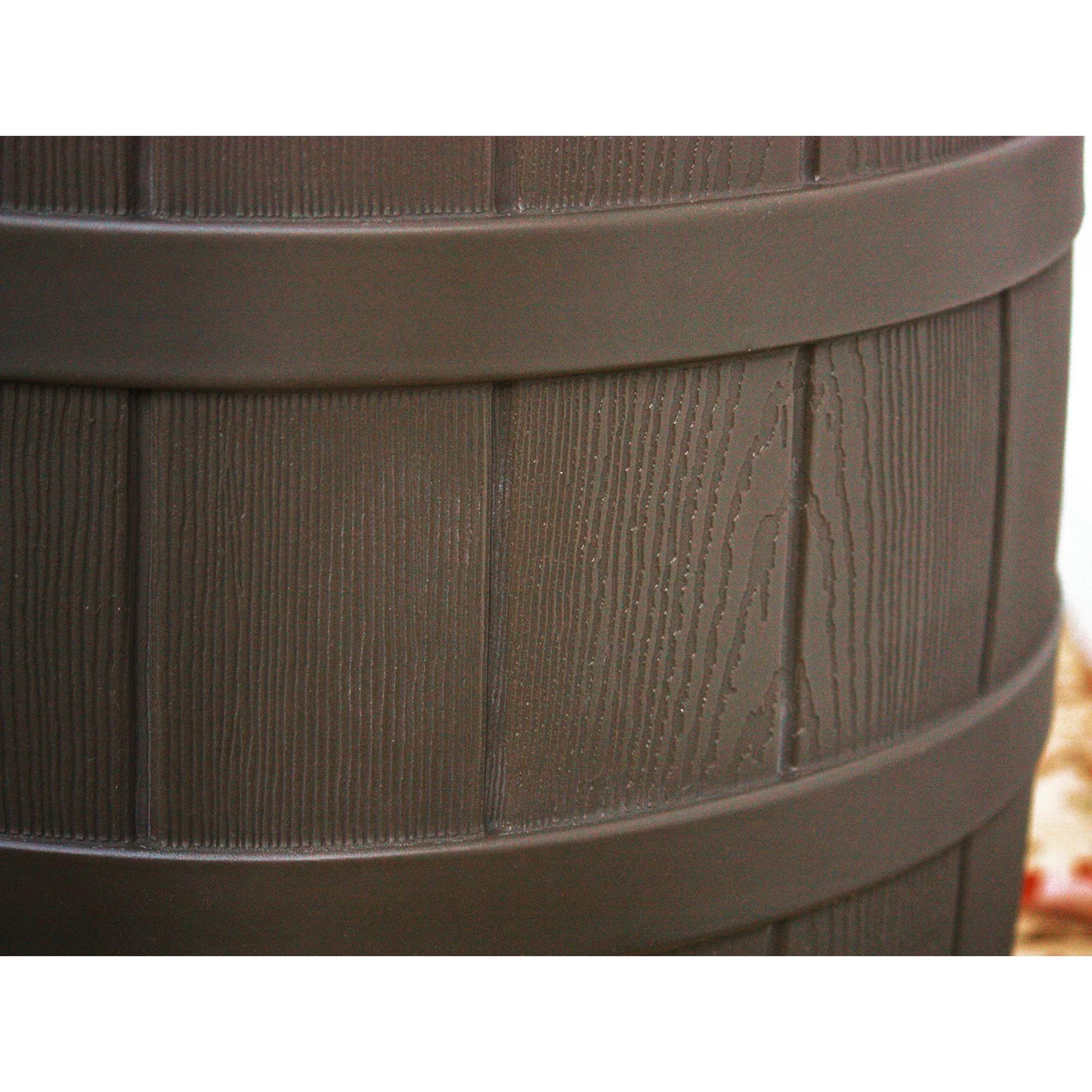 Good Ideas Rain Wizard 50 Gal Plastic Rain Barrel Water Collector, Oak (6 Pack) - Image 4
