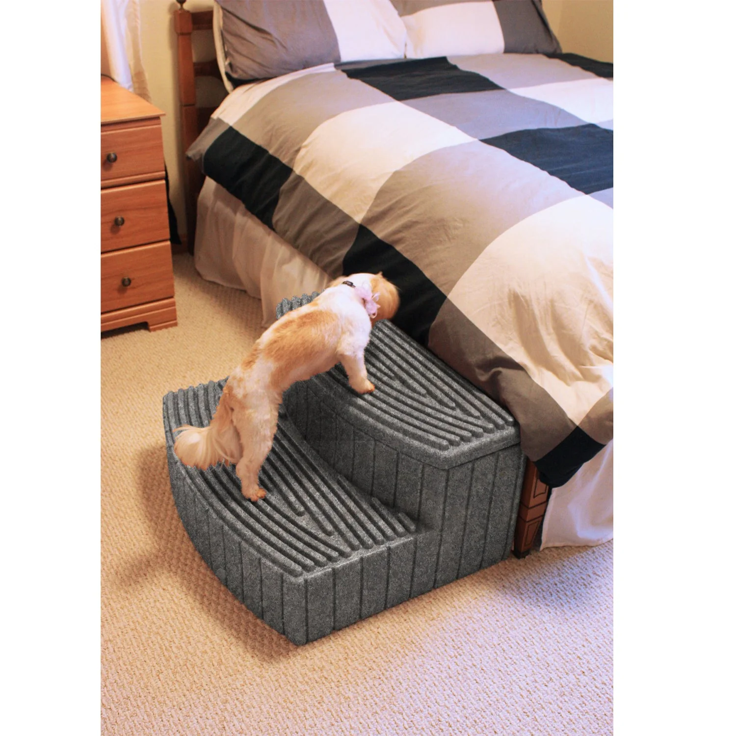 Good Ideas Sora Steps Lightweight Outdoor & Indoor Storage Step, Light Granite - Image 6