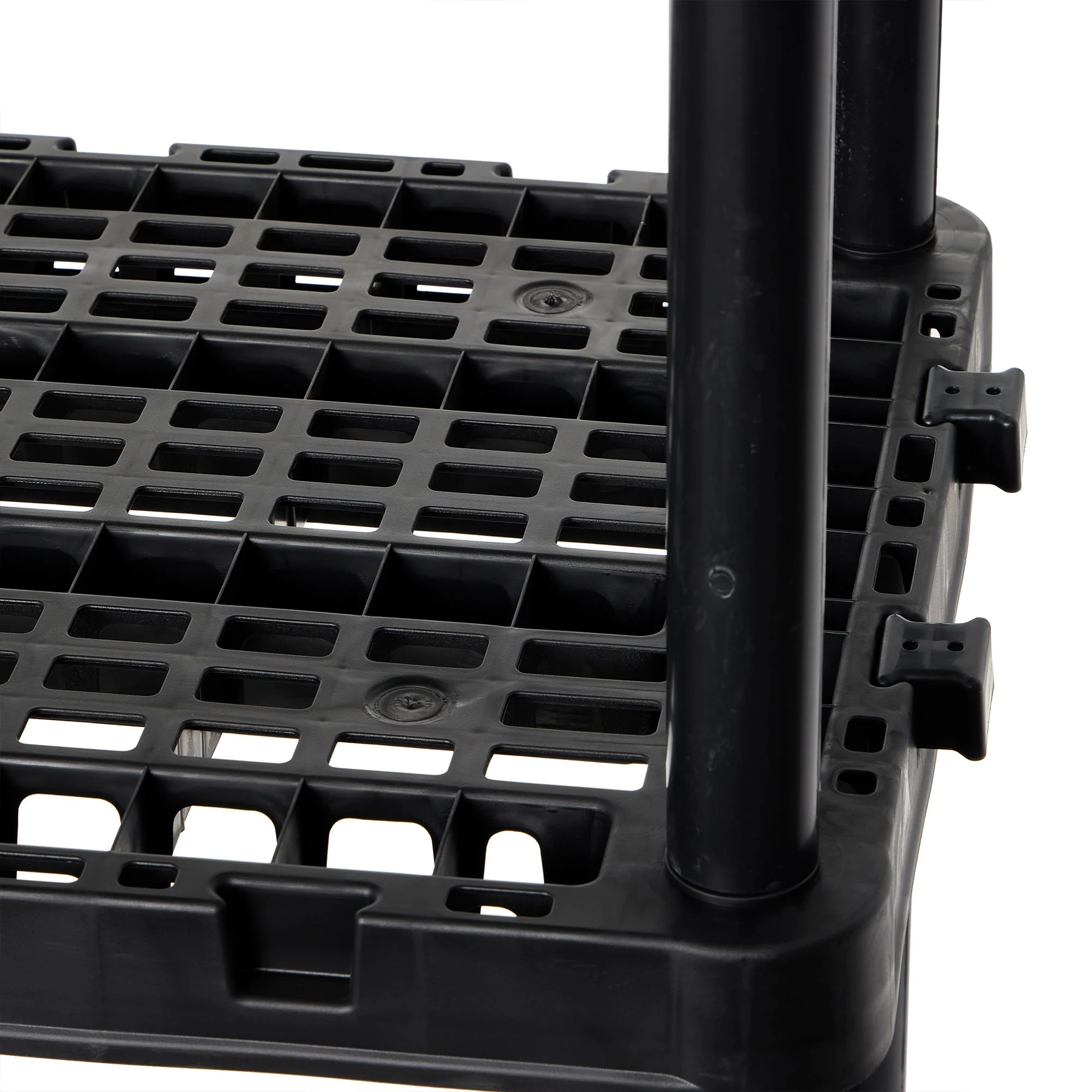 Gracious Living 5 Shelf Knect-A-Shelf Ventilated Heavy Duty Storage Unit, Black - Image 10