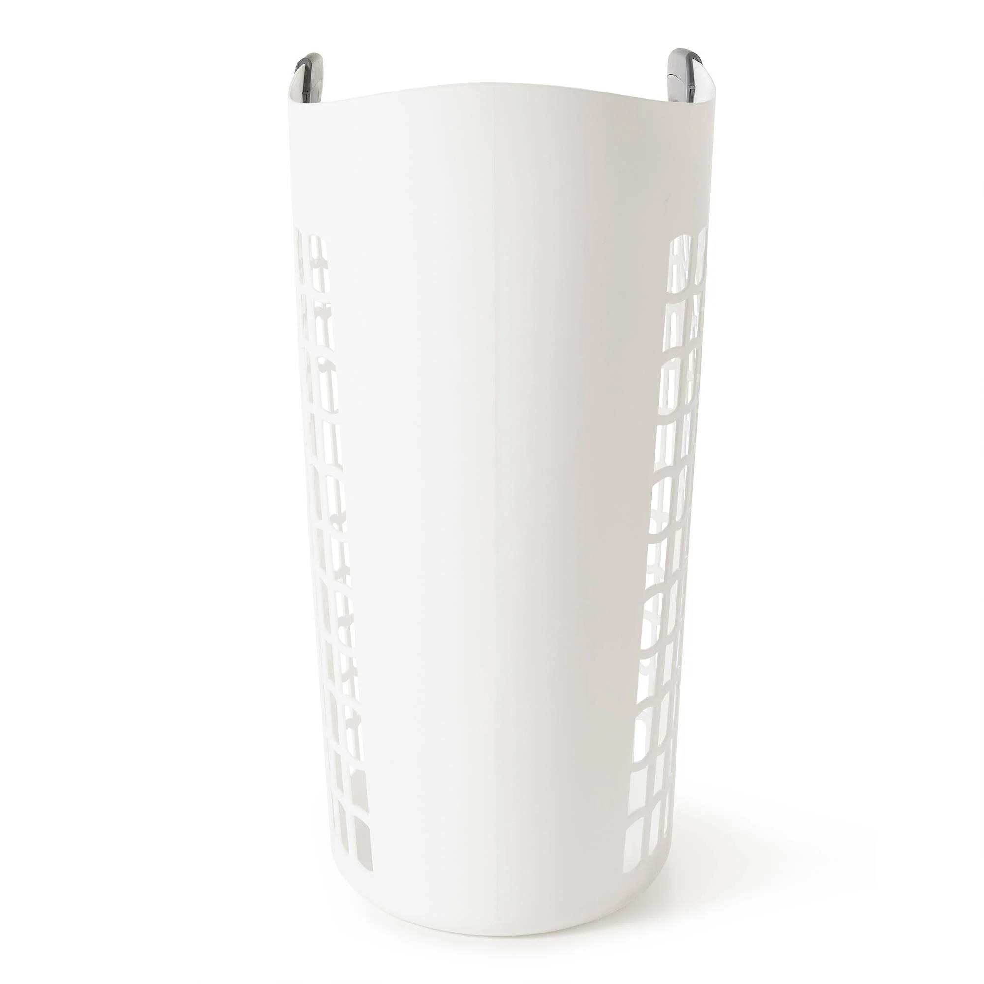 Gracious Living Easy Carry Flex Hamper Ventilated Laundry Basket, White (5 Pack) - Image 9