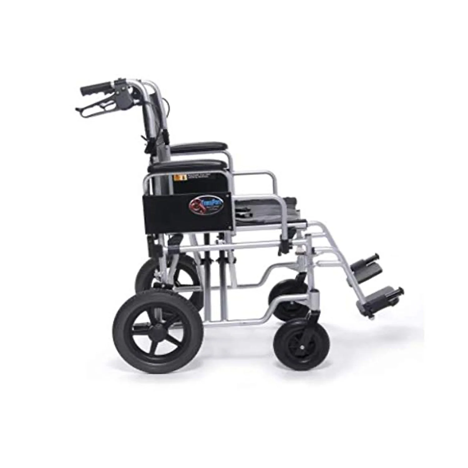 Graham Field Aluminum 24 Inch Durable Bariatric Transportation Wheelchair, Black - Image 6