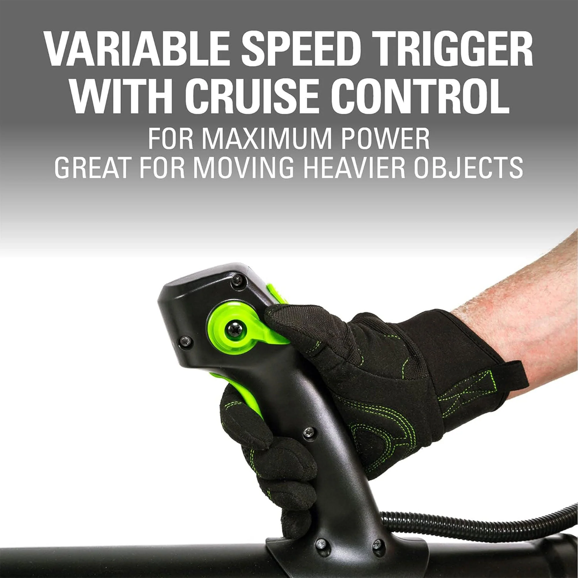 Greenworks Cordless Backpack Blower with 80 Volt 2.5Ah Battery & Charger, Green - Image 5
