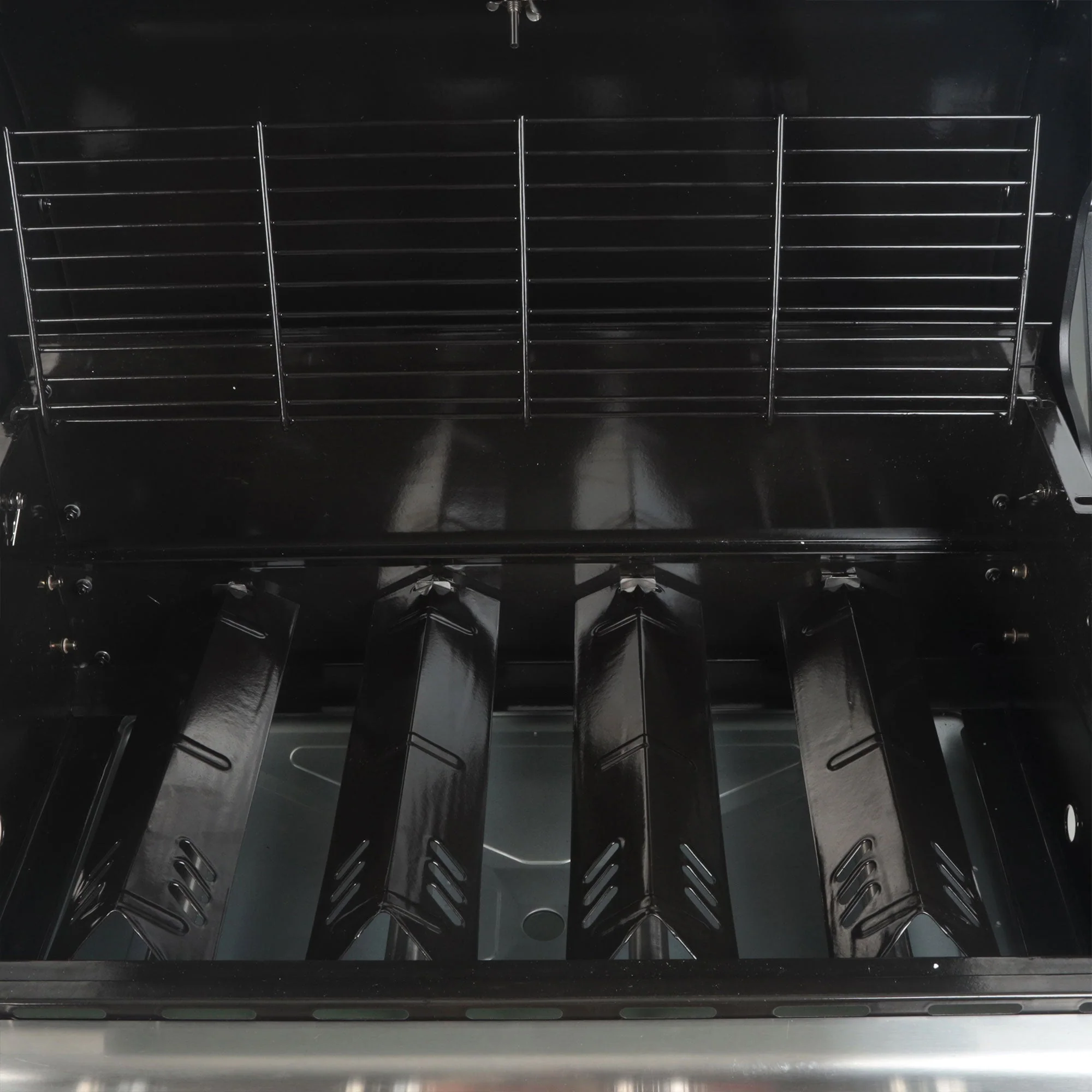 Grill Boss 4-Burner Gas Grill with Side Burner, Cover, Shelves, & Bottle Opener - Image 5