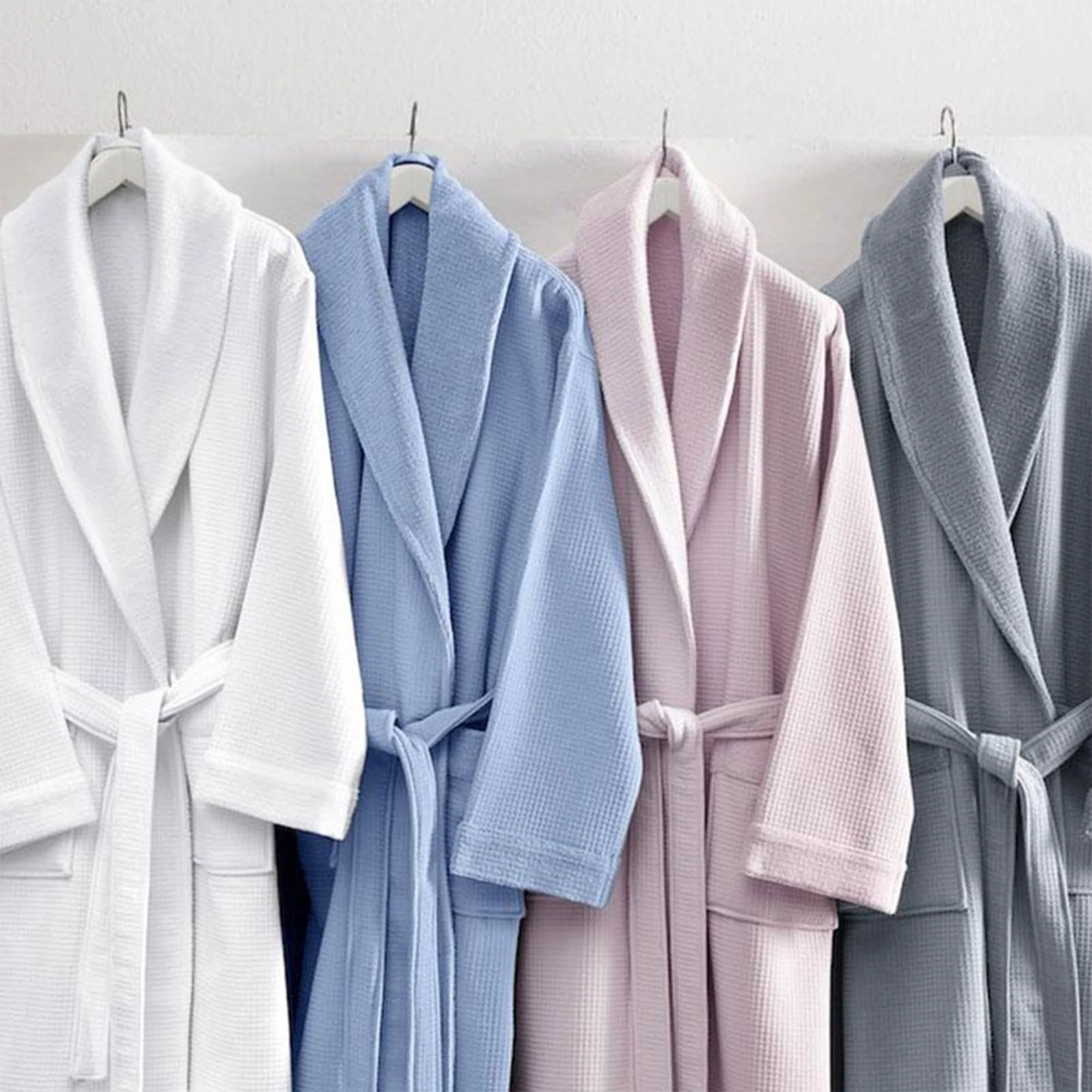 Grund Ocean Isle 100 Percent Organic Turkish Cotton Bathrobe, Large, Slate Gray - Image 4
