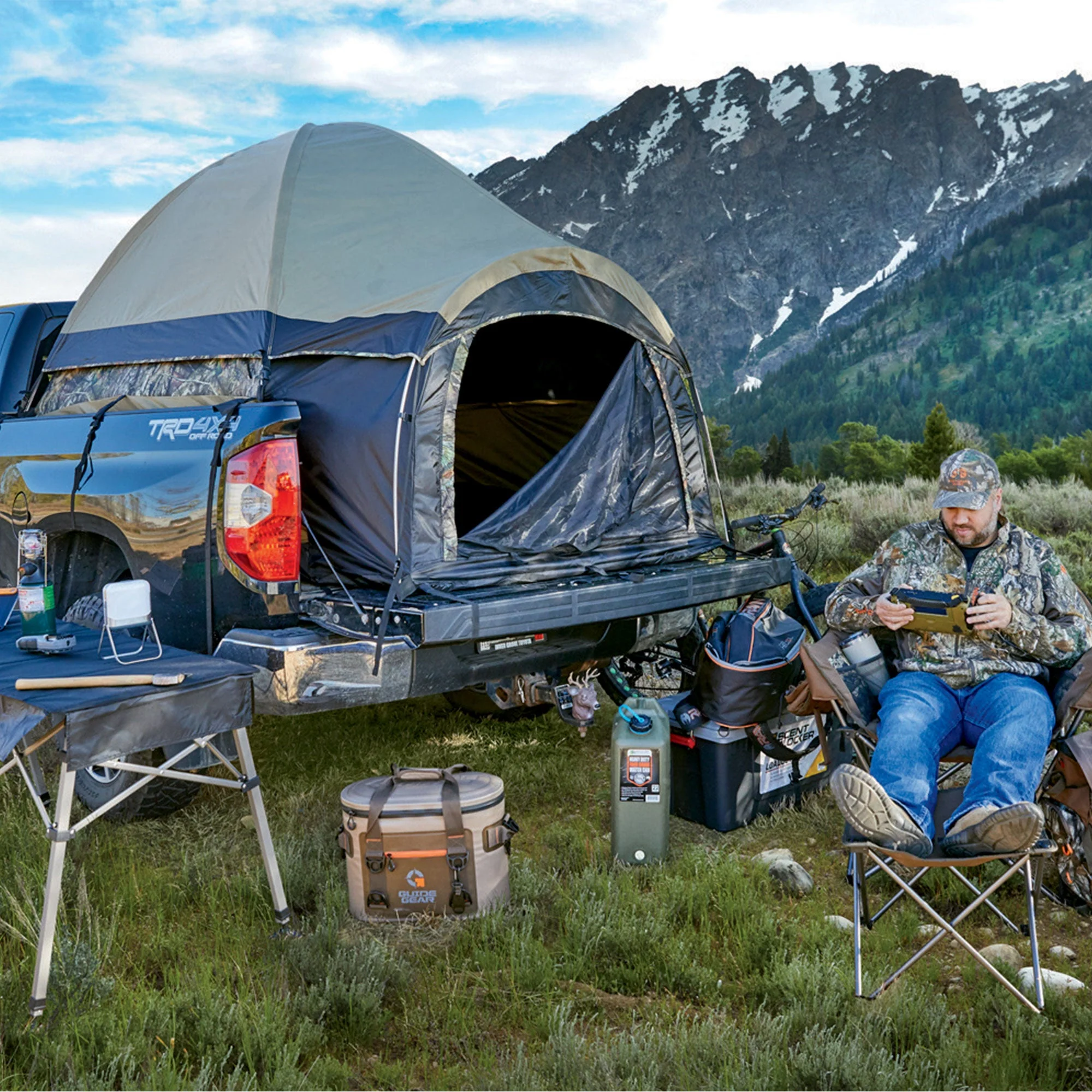 Guide Gear Aluminum Frame Premium Truck Tent for Camping & Hunting, Full Size - Image 8