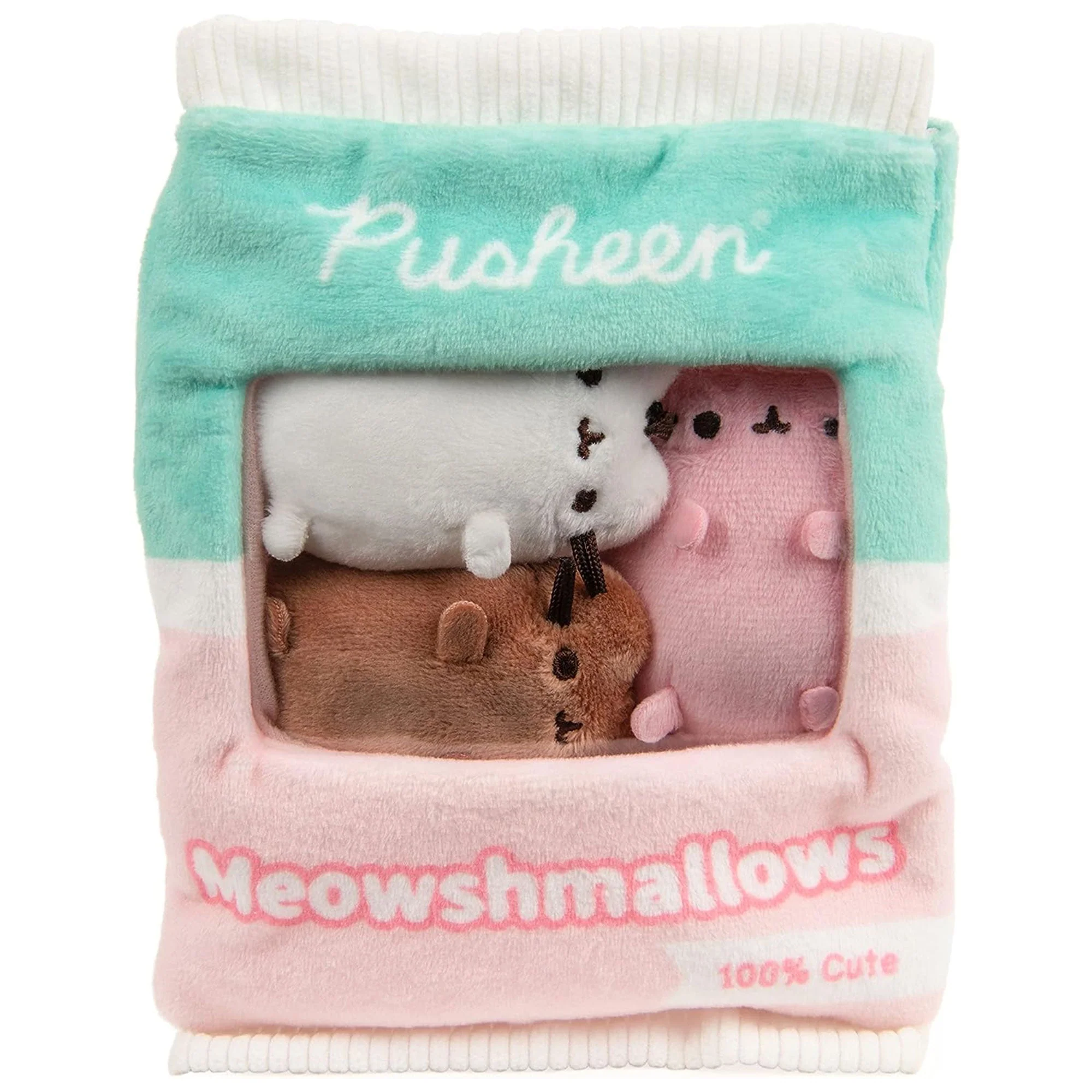 GUND Pusheen 7.5'' Meowshmallows Bag of Treats with 3 Removeable Mini Plushies - Image 3